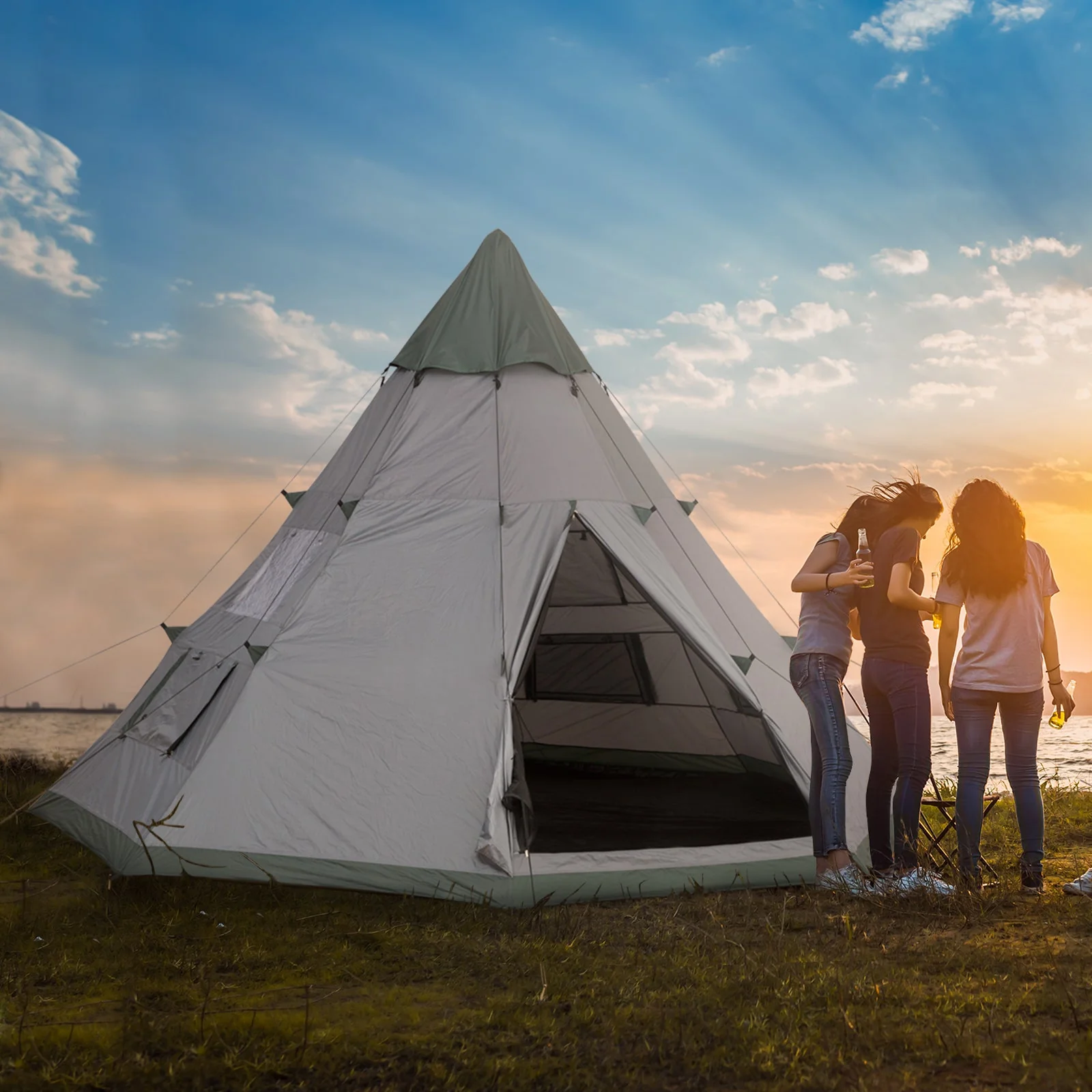 6 Men Tipi Tent - Image 2