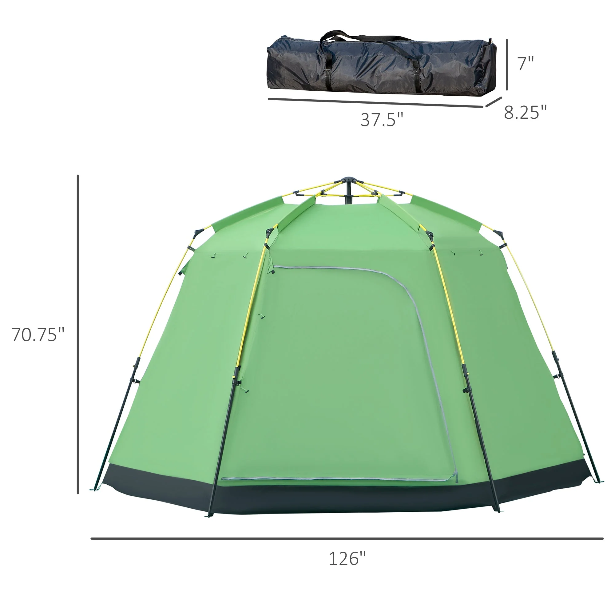 6 Person Pop Up Camping Tent - Image 3
