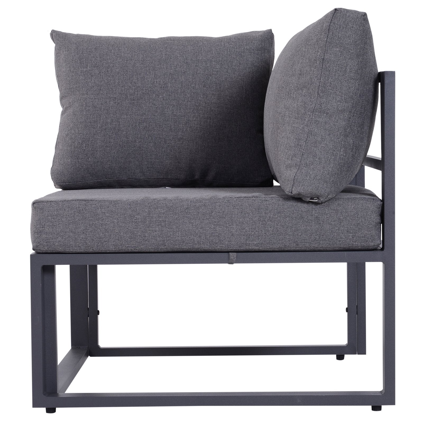 6-Piece Sectional Sofa Set Aluminium Frame - Image 4
