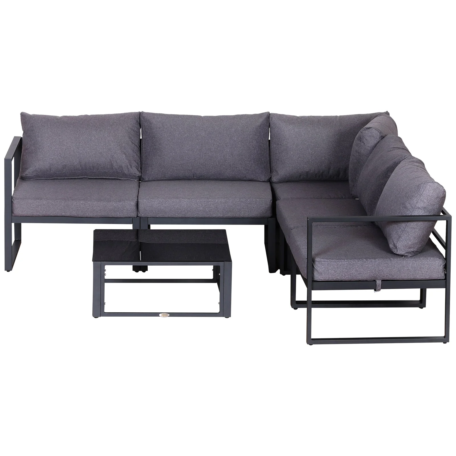 6-Piece Sectional Sofa Set Aluminium Frame - Image 7