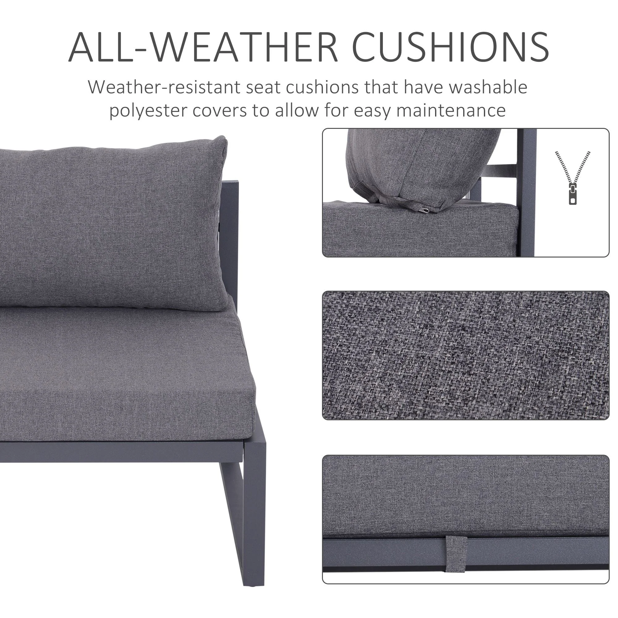 6-Piece Sectional Sofa Set W/Cushions - Image 4