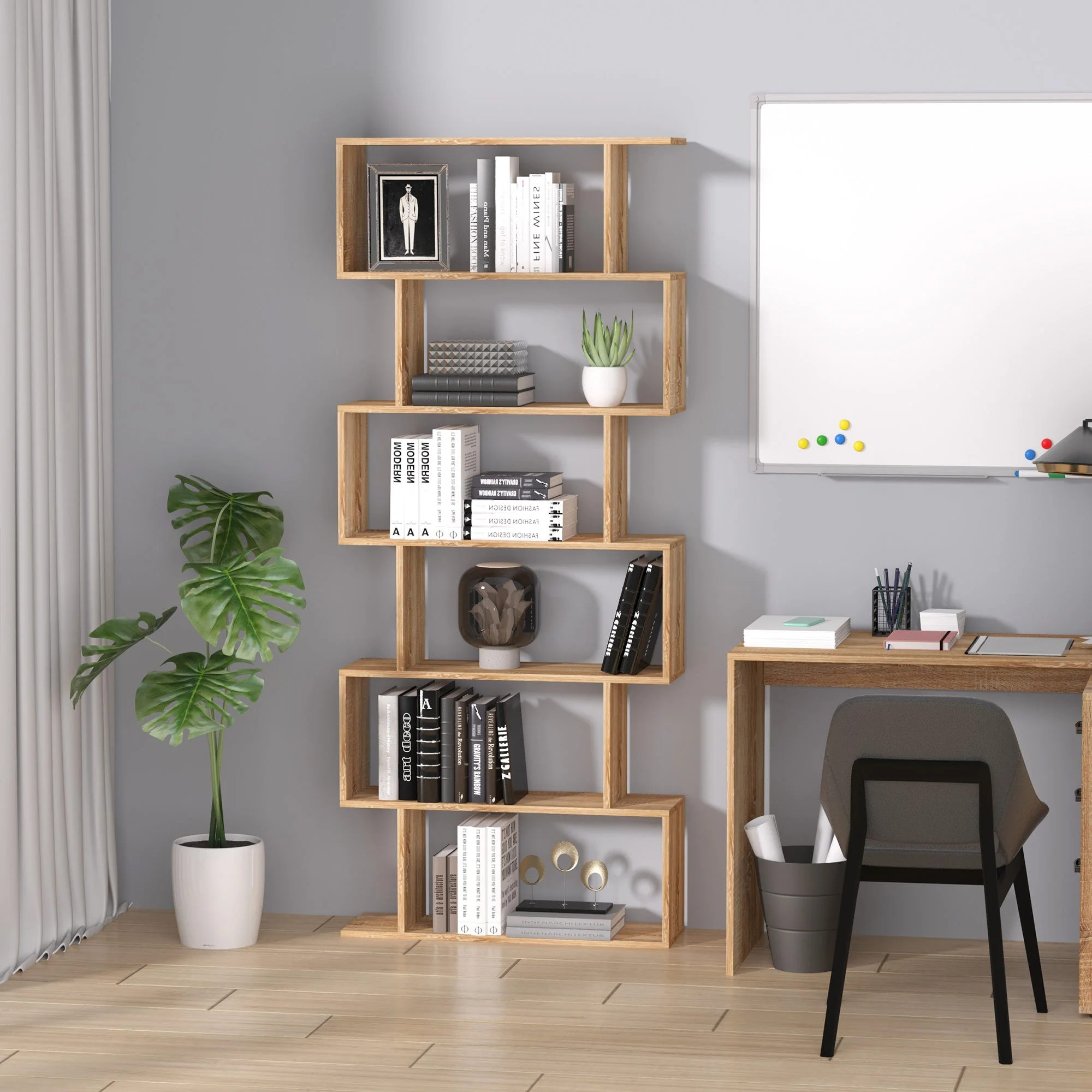 6-Tier S-Shaped Shelf Unit - Image 2