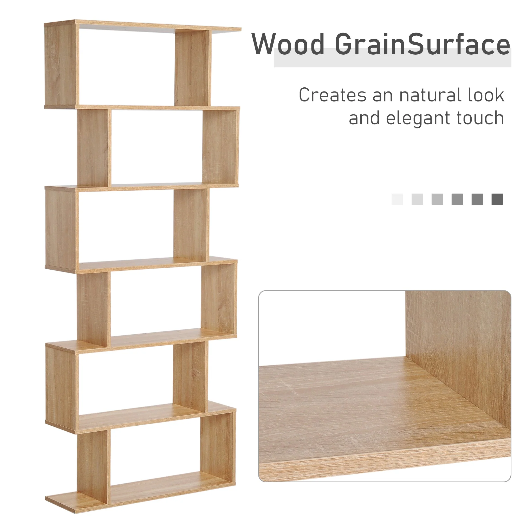 6-Tier S-Shaped Shelf Unit - Image 4