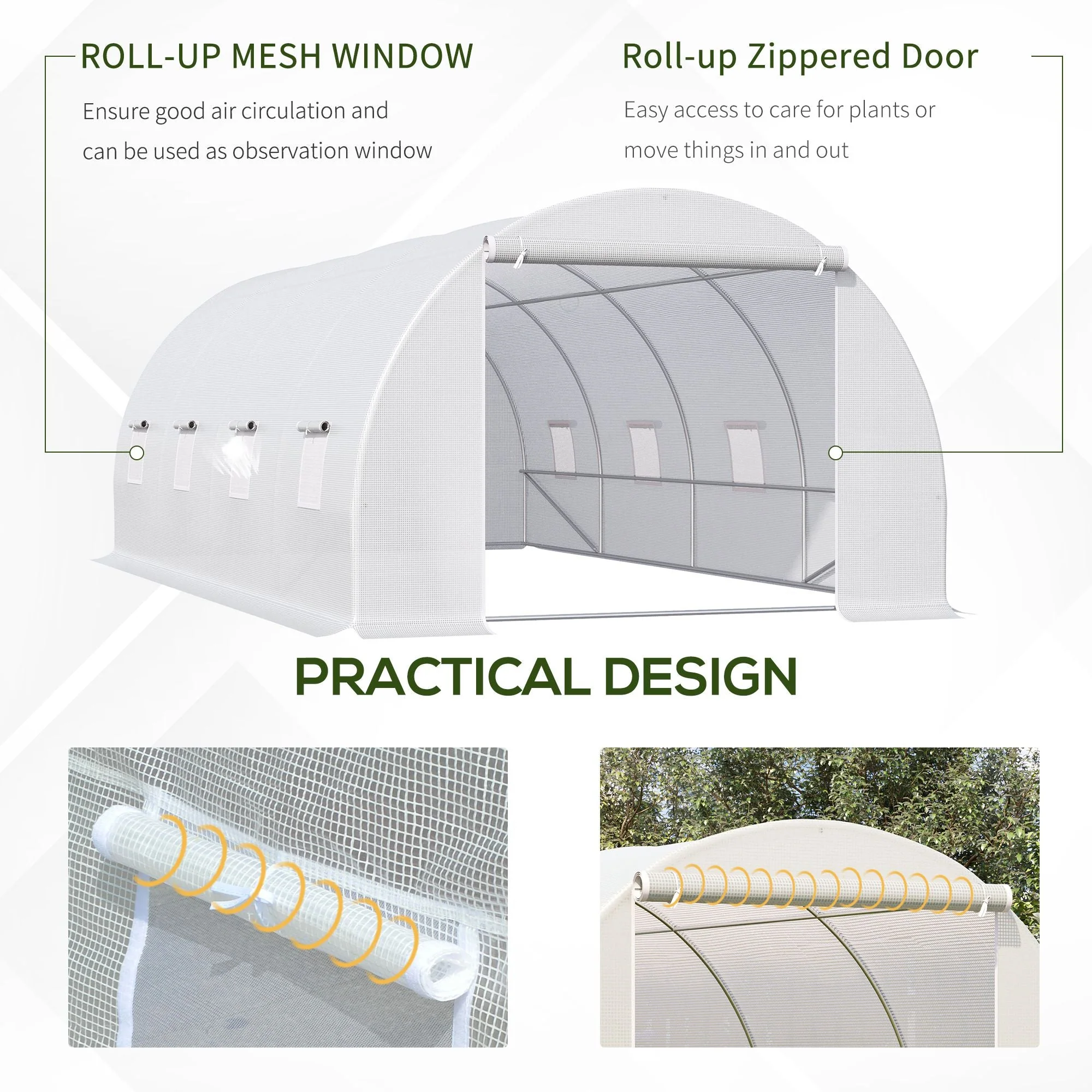 6 x 3 x 2 m Polytunnel Greenhouse - Image 6