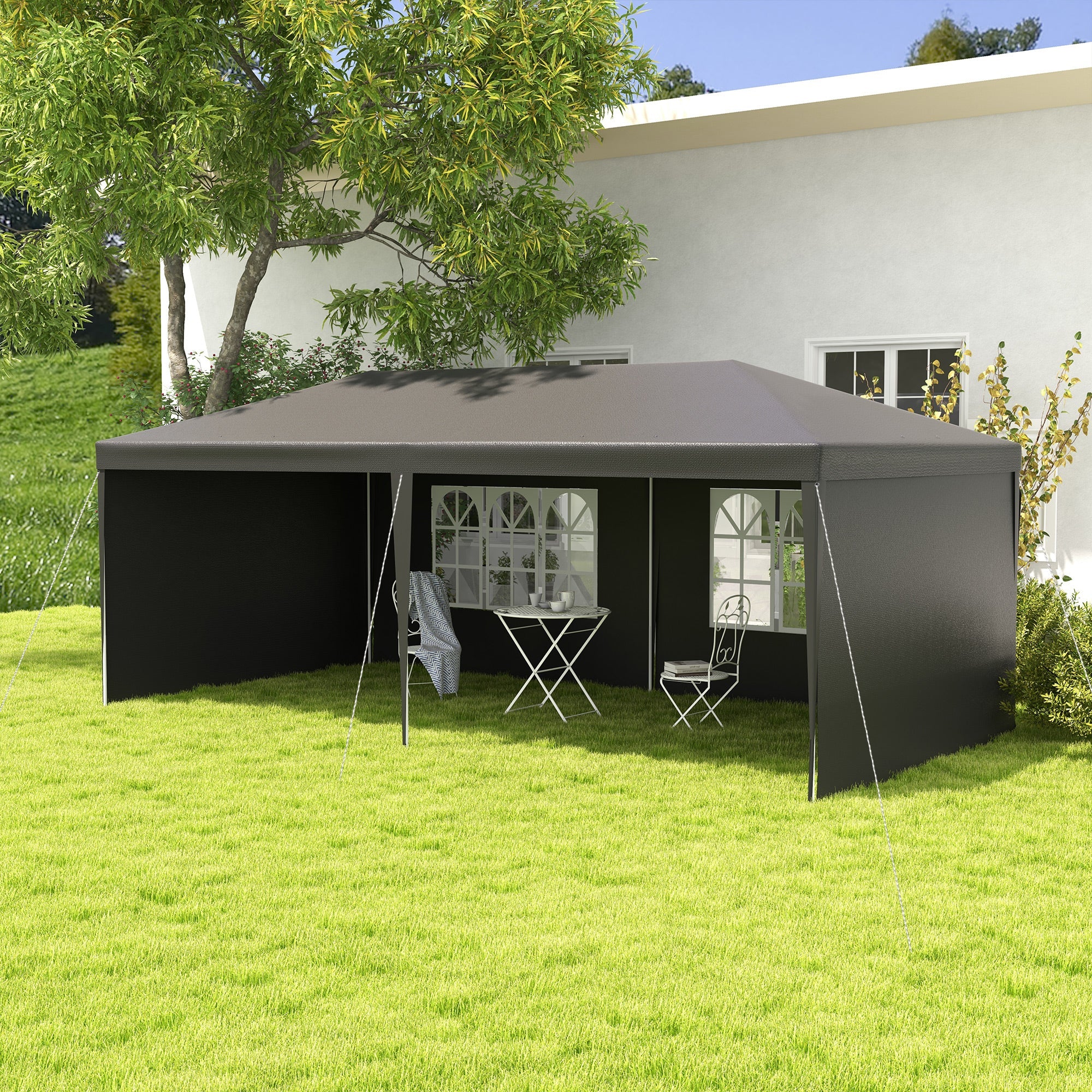 6 x 3m Half-Open Garden Gazebo - Image 2
