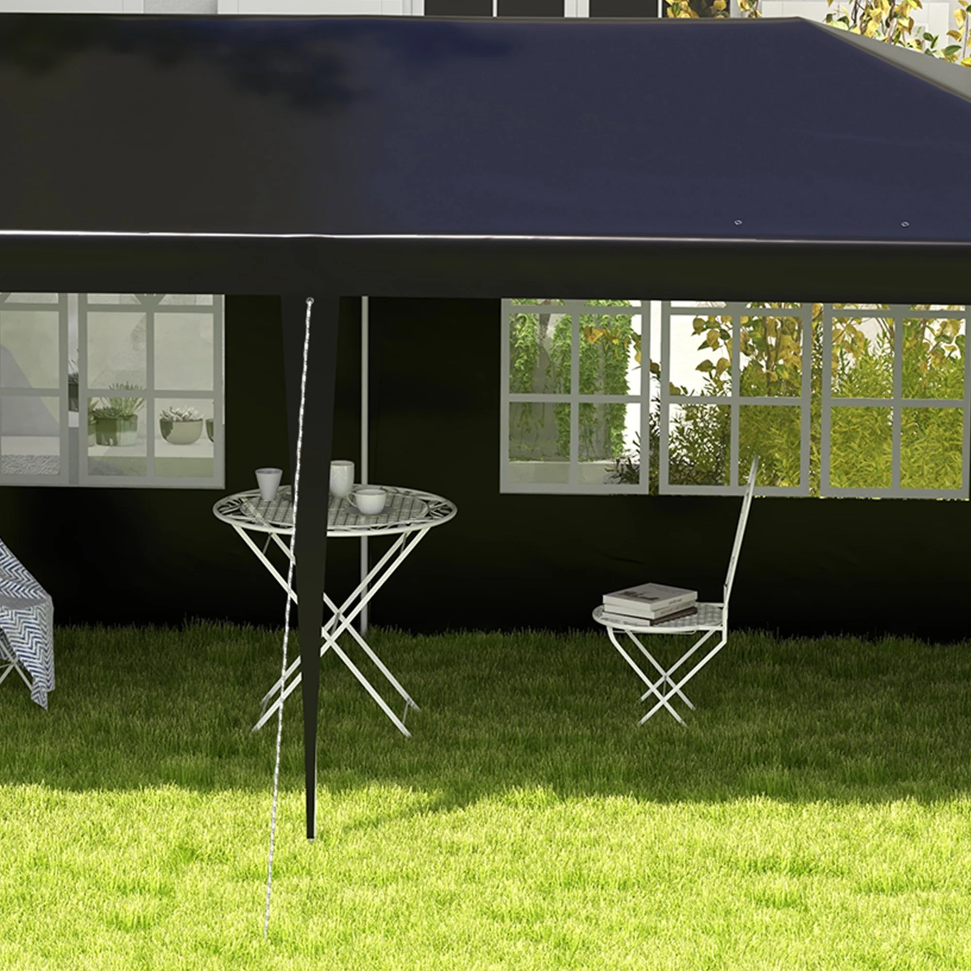 6 x 3m Half-Open Garden Gazebo - Image 7