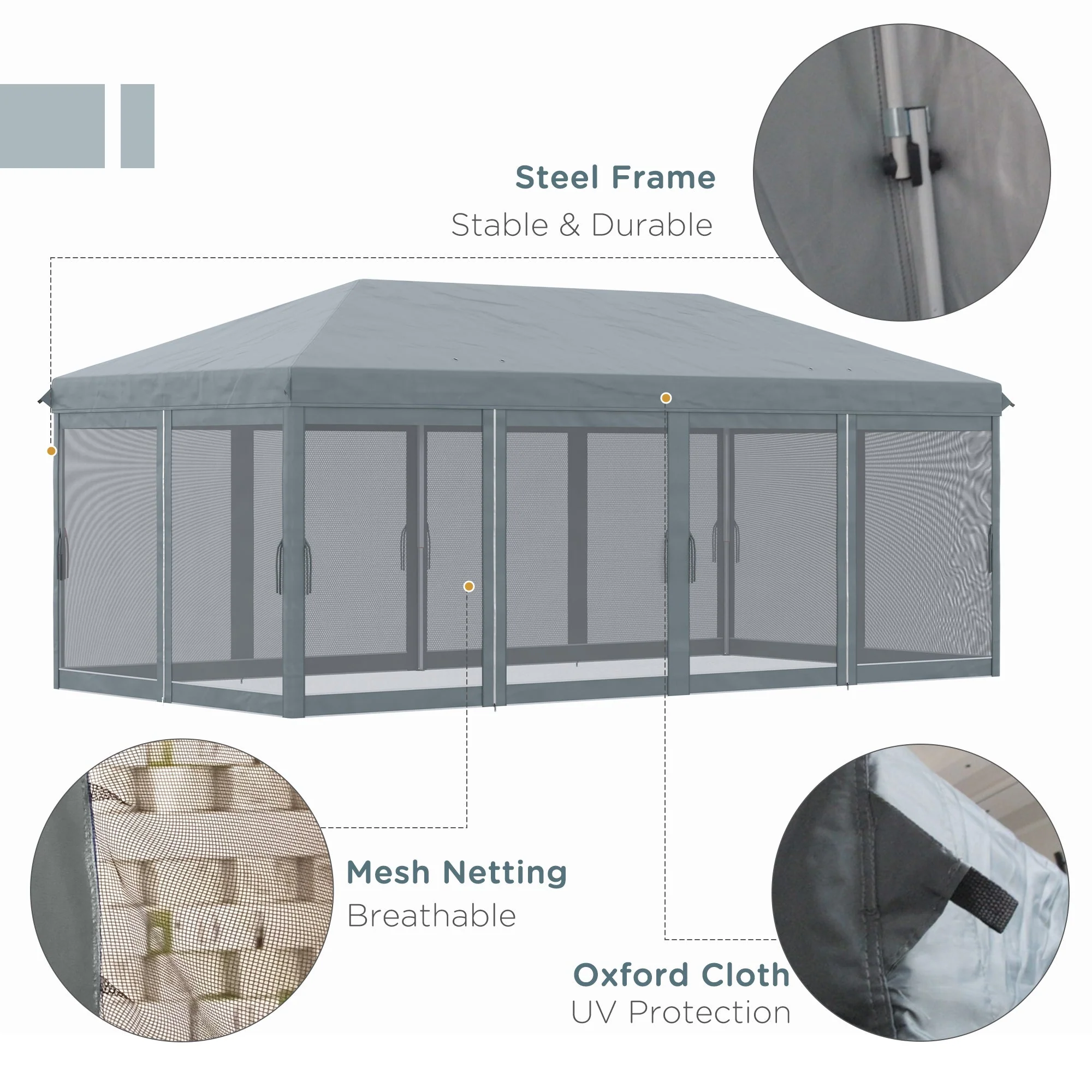 6 x 3m Pop Up Canopy - Image 3