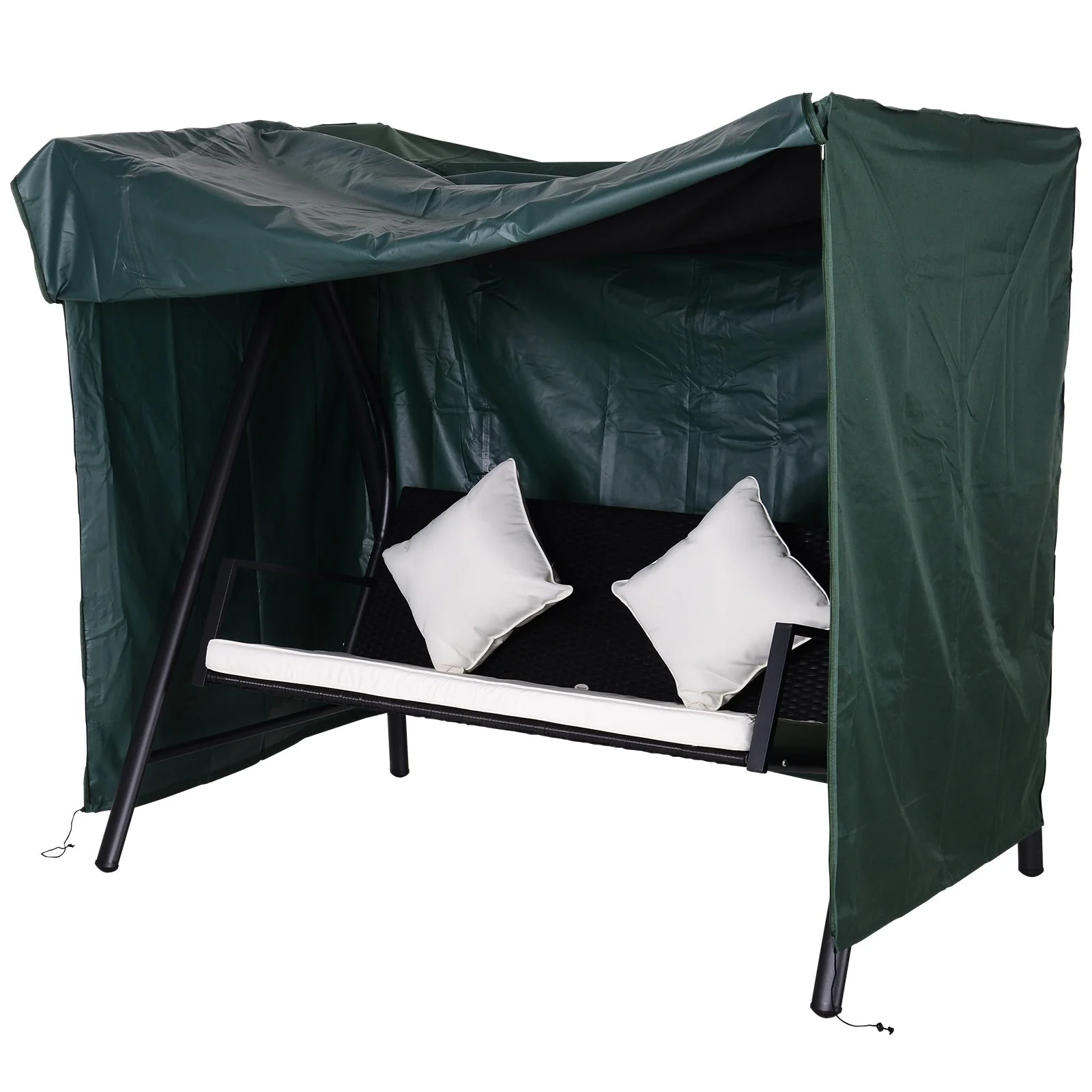 600D Oxford Polyester Waterproof Swing Chair Cover Green - Image 9
