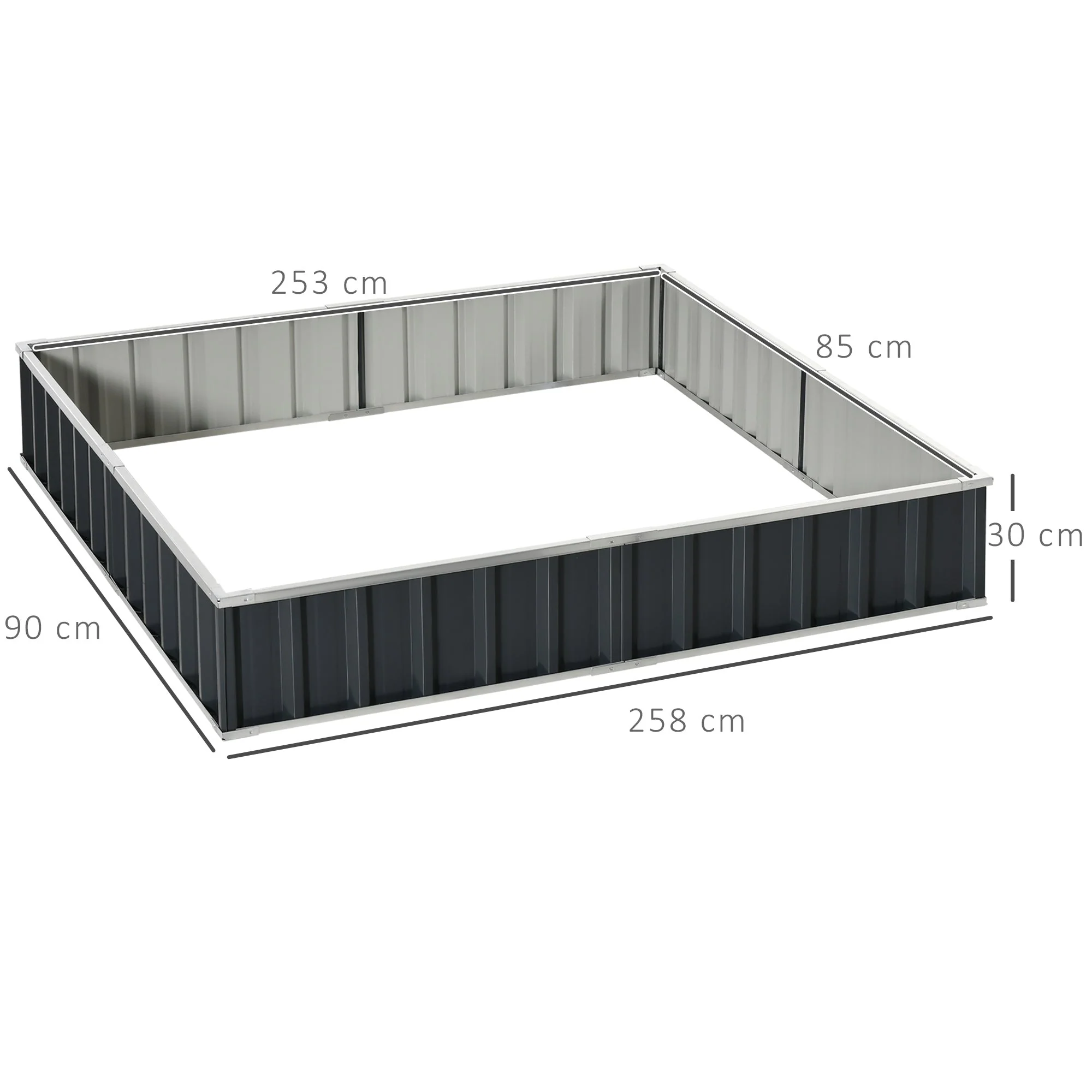 645L Metal Raised Garden Bed - Image 2