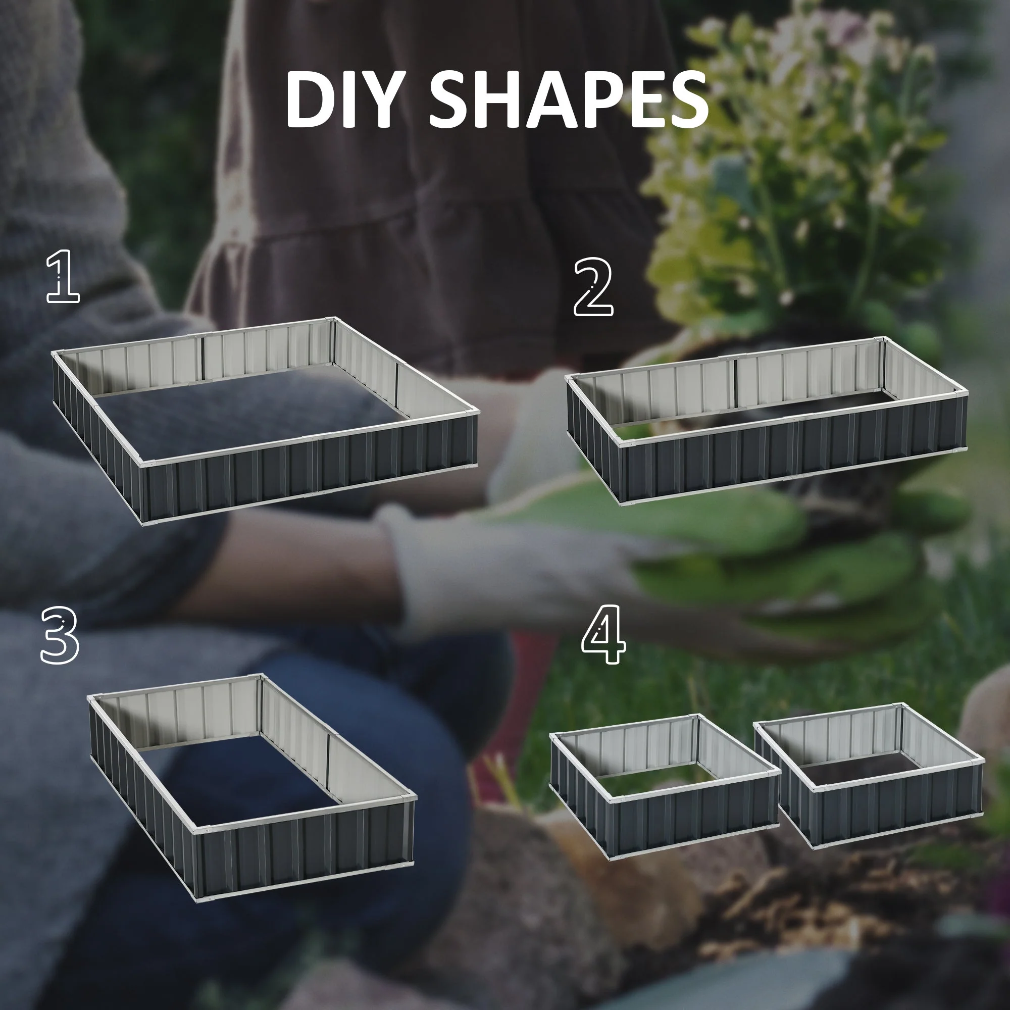 645L Metal Raised Garden Bed - Image 5