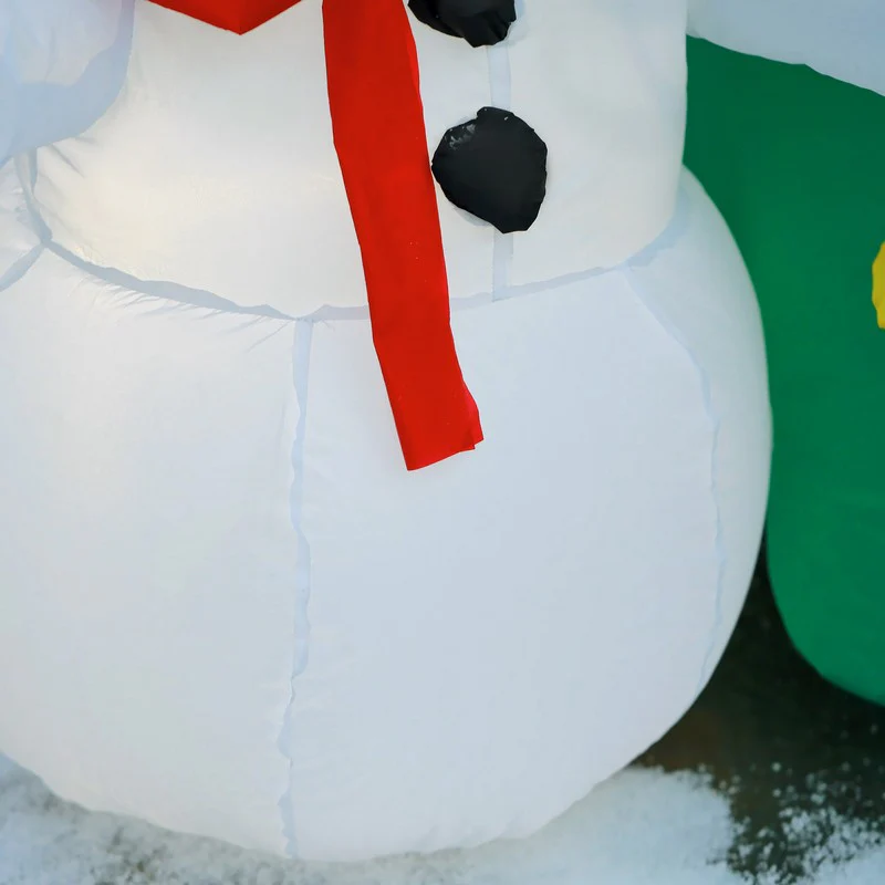 6ft Christmas Inflatable Tree Snowmen Santa Claus Outdoor Decoration for Garden - Image 8