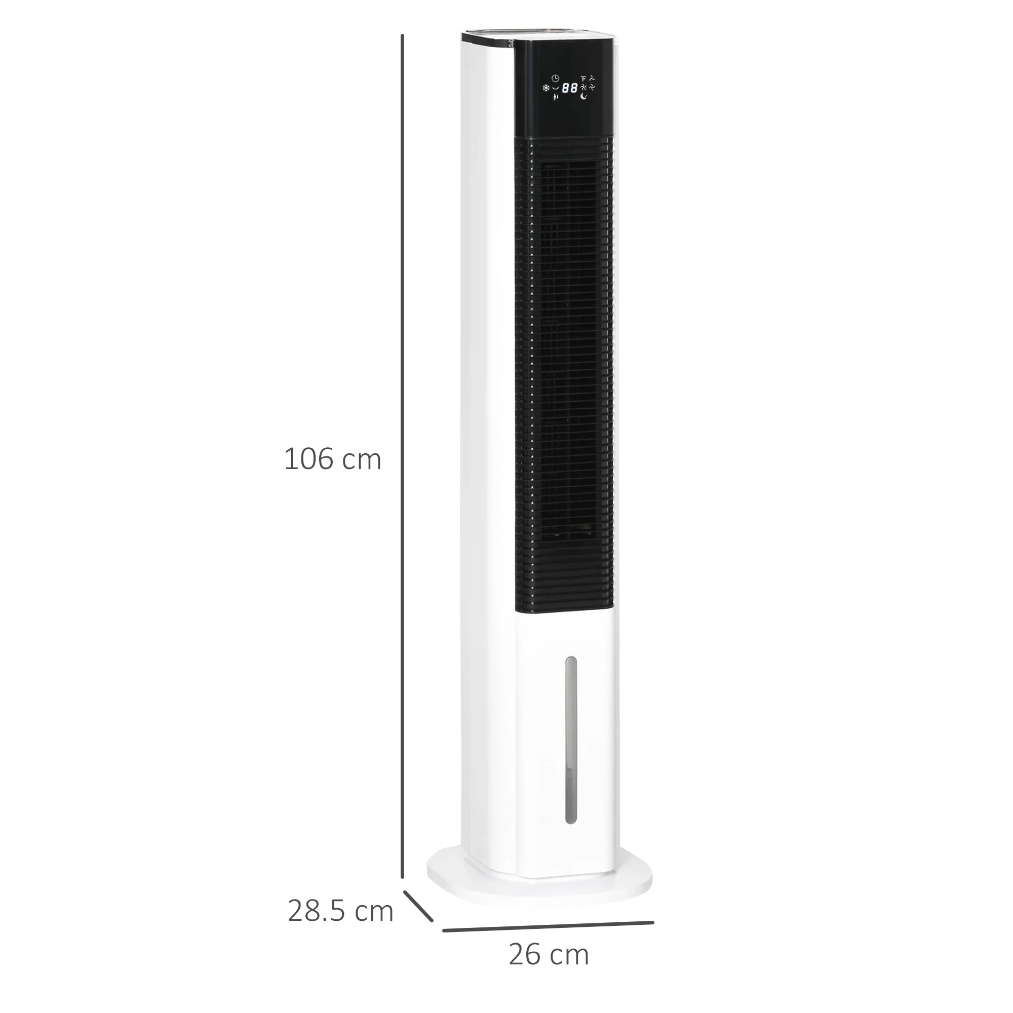 6L Oscillating Three Speed Air Cooler With Timer & Remote Control White - Image 3