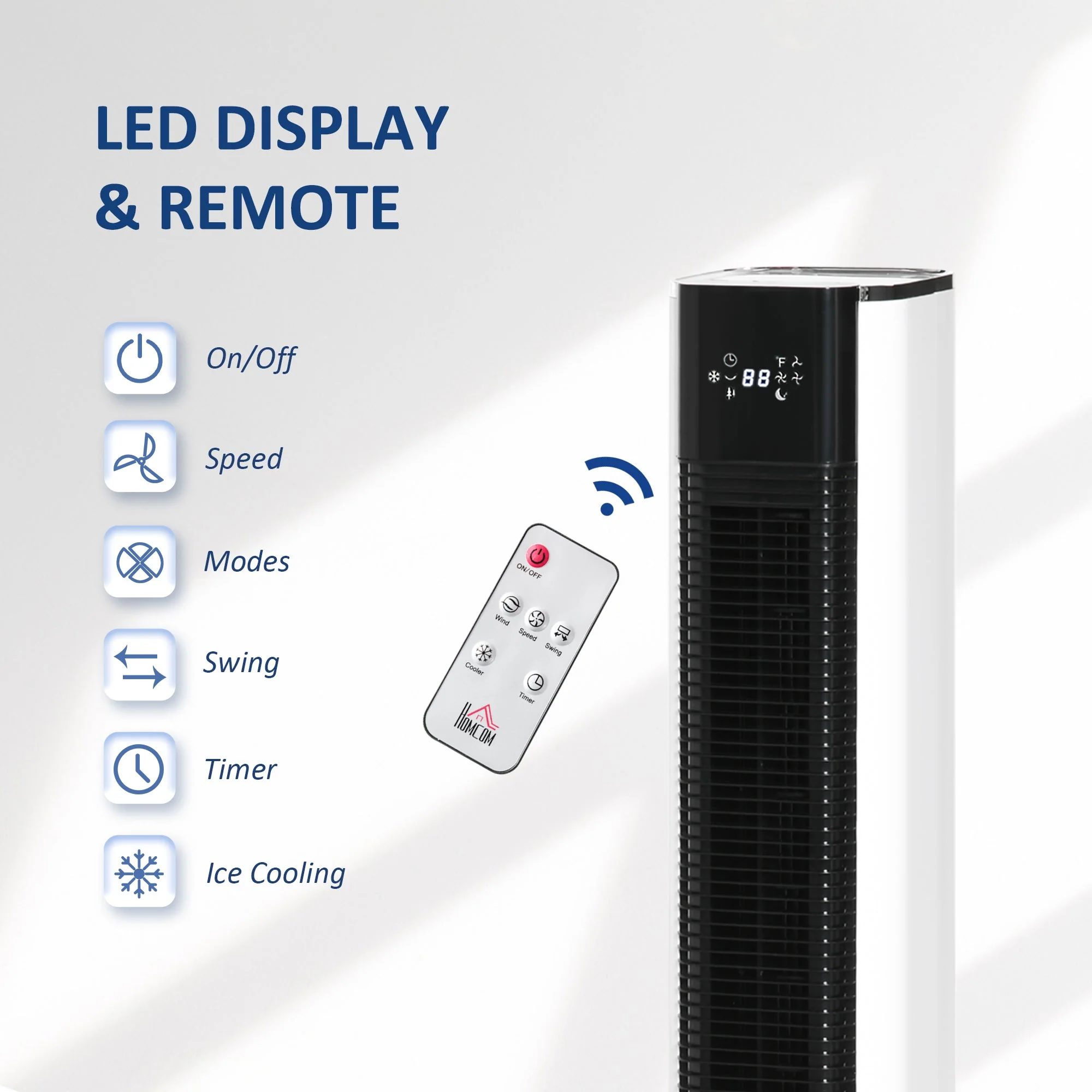 6L Oscillating Three Speed Air Cooler With Timer & Remote Control White - Image 4