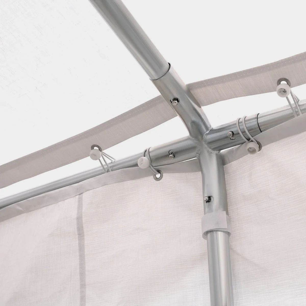 6m x 4 m Garden Gazebo Portable Carport Shelter w/ Removable Sidewalls & Doors Party Tent Shelter Car Canopy - Image 8