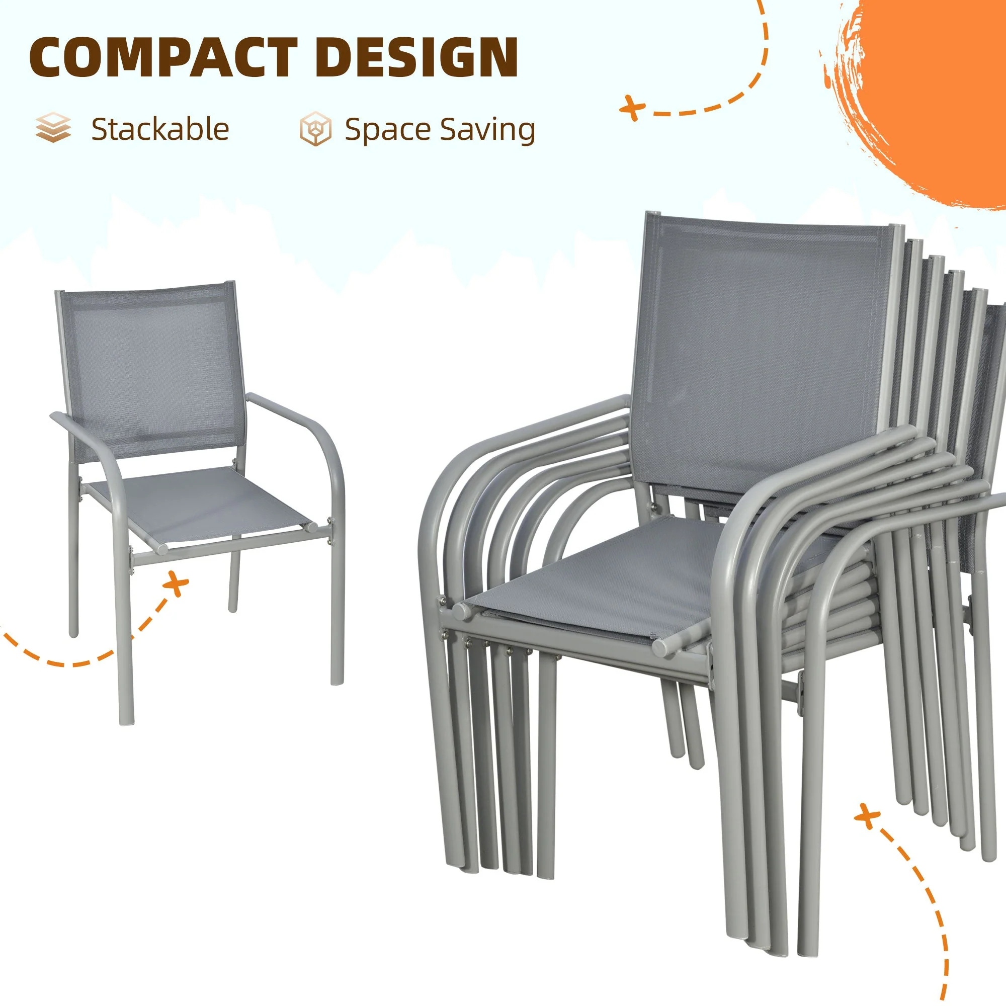 7-Piece Garden Dining Set - Image 4