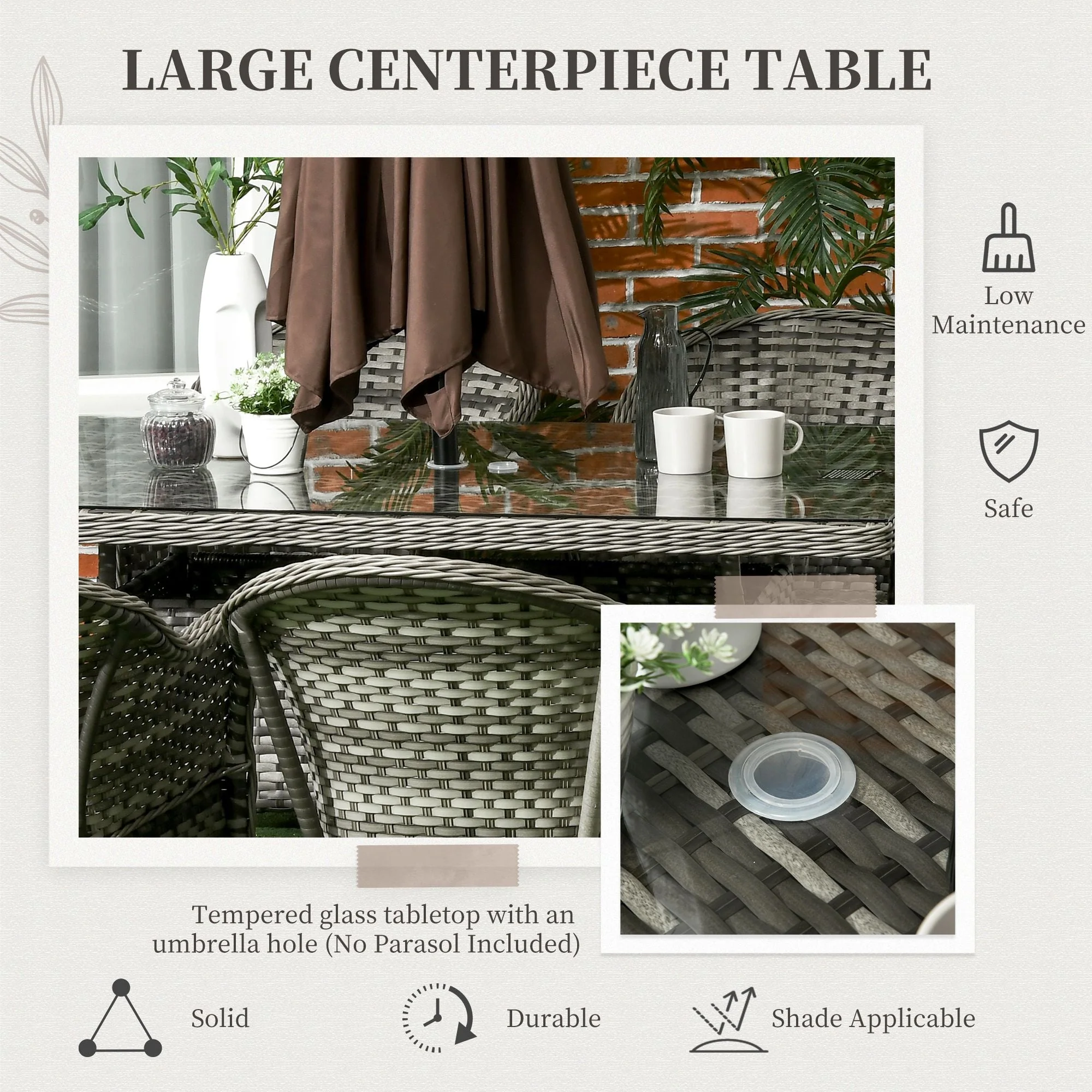 7-Piece Rattan Dining Sets - Image 4