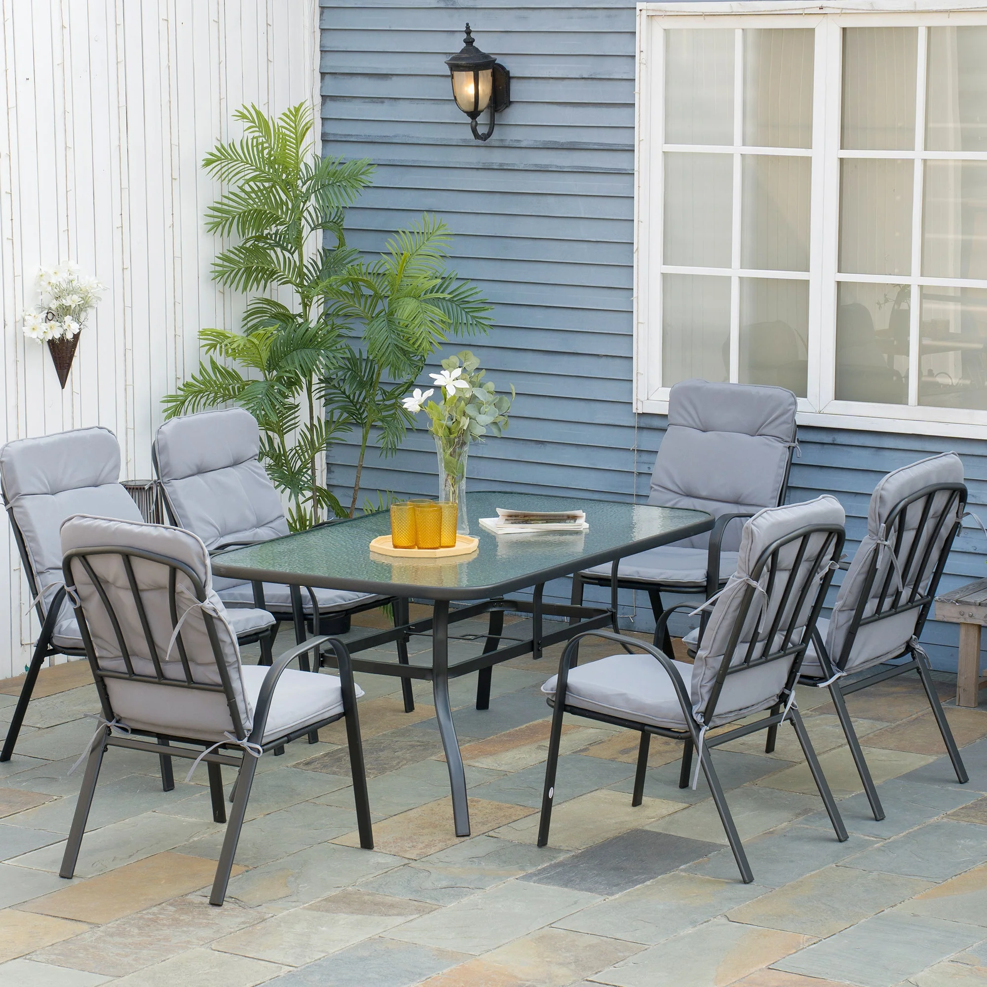 7Pieces Garden Dining Set - Image 2