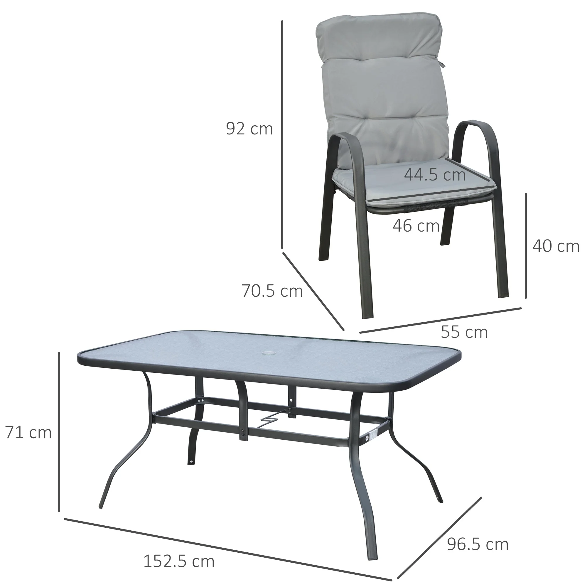 7Pieces Garden Dining Set - Image 3