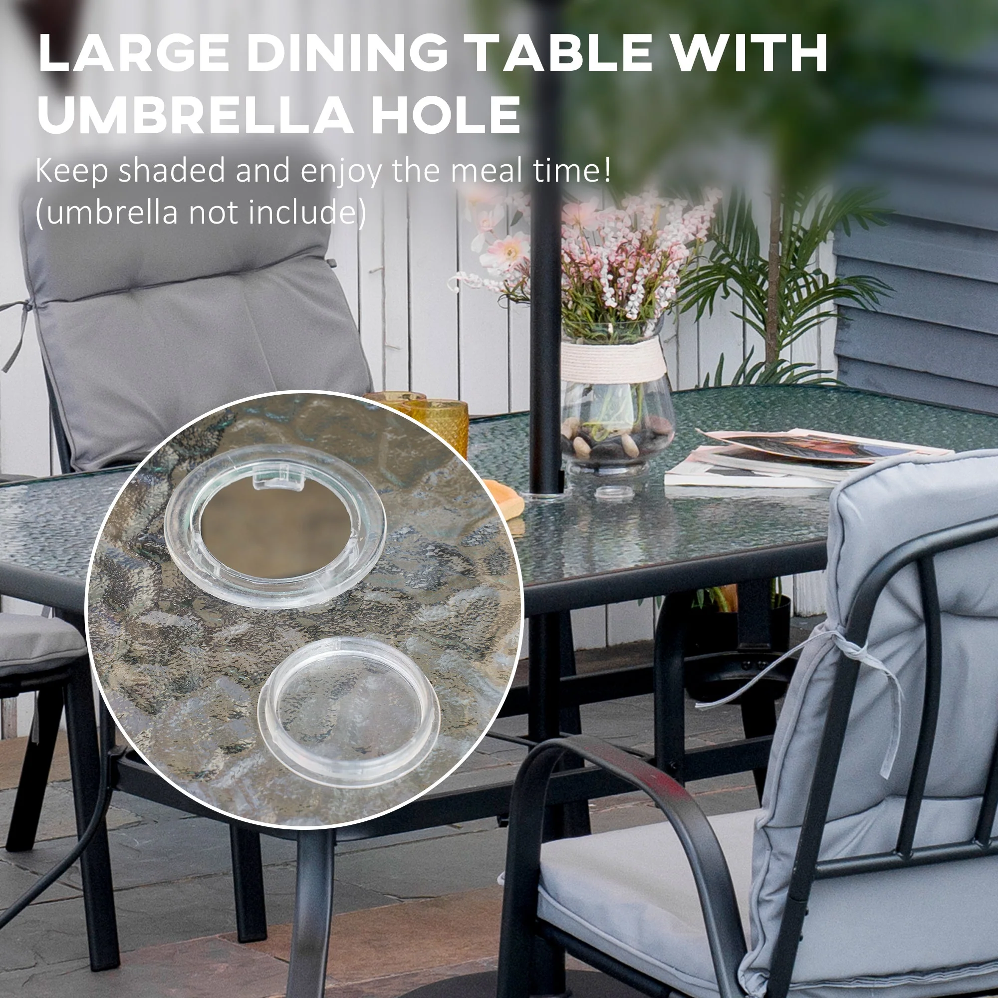 7Pieces Garden Dining Set - Image 4