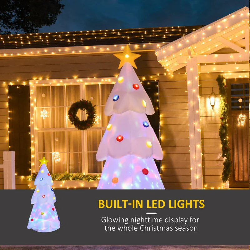 8.2FT Christmas Inflatable Tree LED Lighted for Home Indoor Outdoor Decoration - Image 3