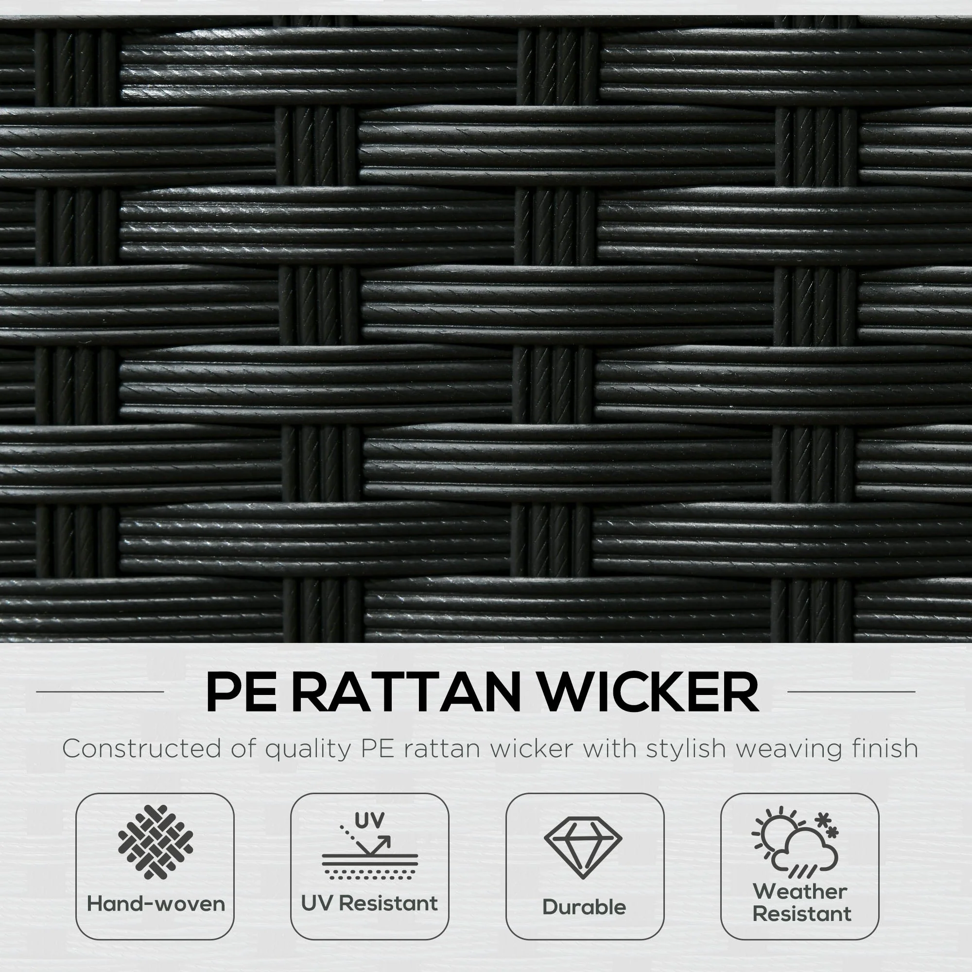 8-Pieces PE Rattan Corner Sofa Set - Image 3
