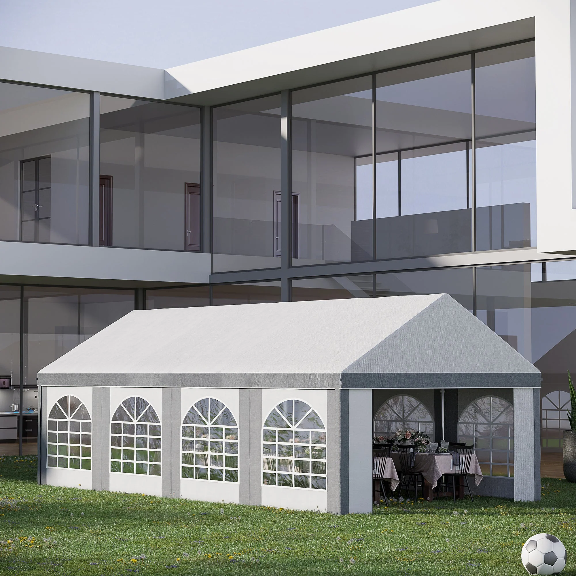 8 x 4m Galvanised Party Tent - Image 2