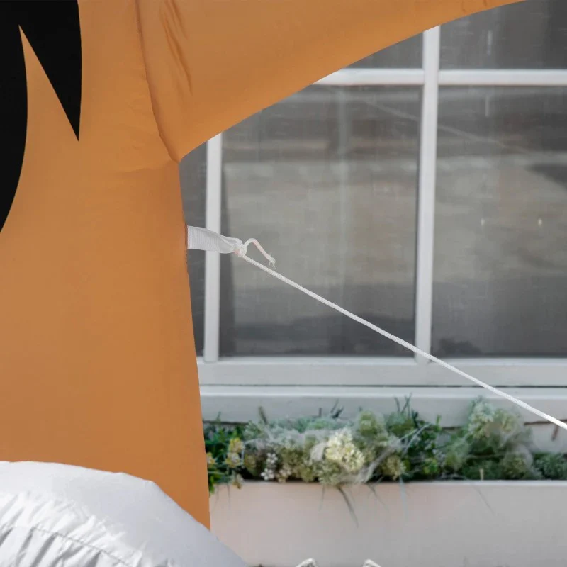 8ft Inflatable Halloween Ghost Tree with White Ghost and Tombstone - Image 4
