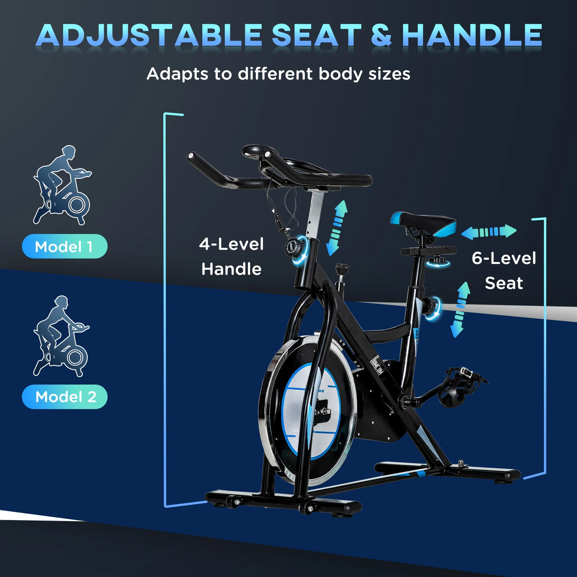 8kg Flywheel Stationary Exercise Bike Indoor Cycling Cardio Workout Bike - Image 7