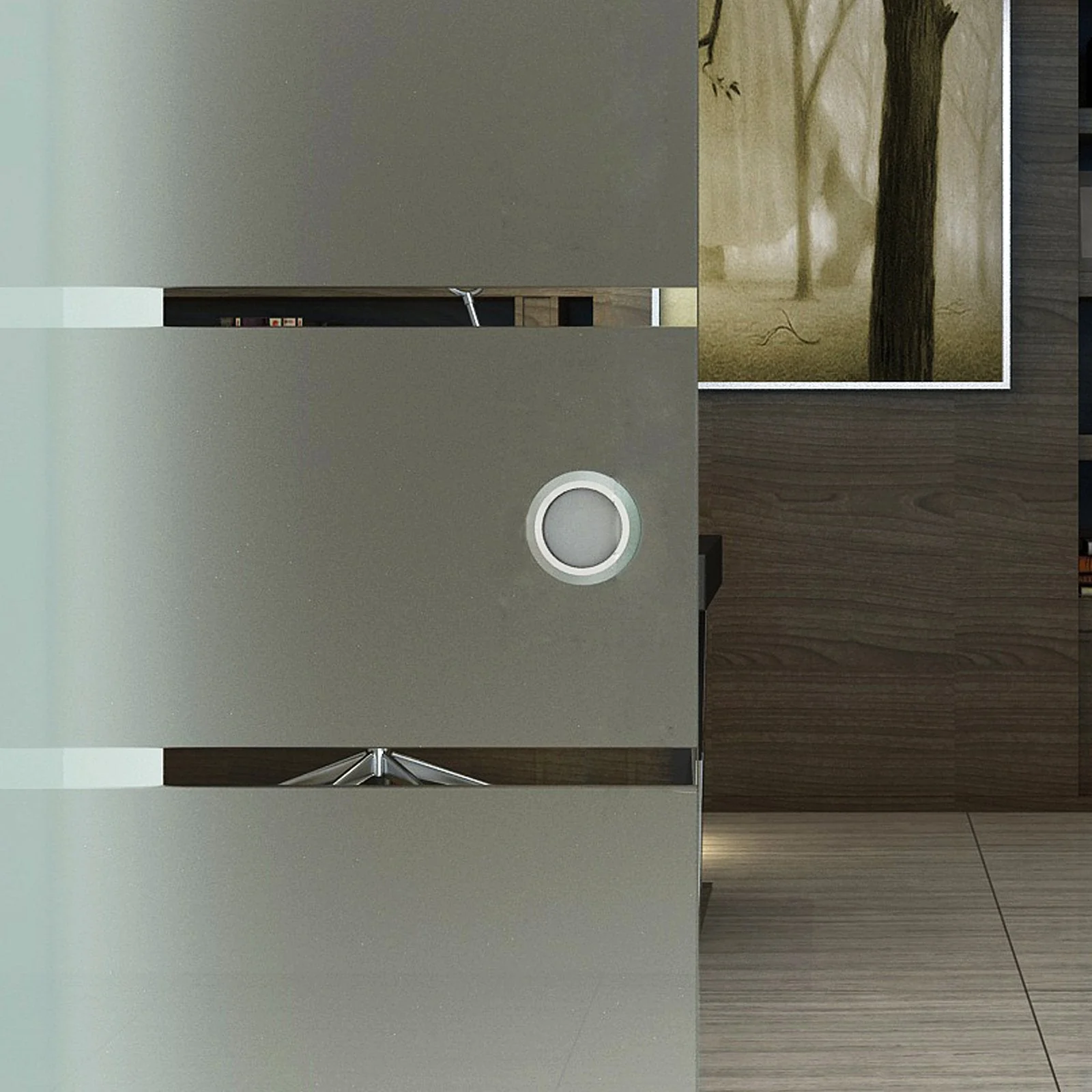 90cm Sliding Glass Door Set Include Hardware Track Kit - Image 8