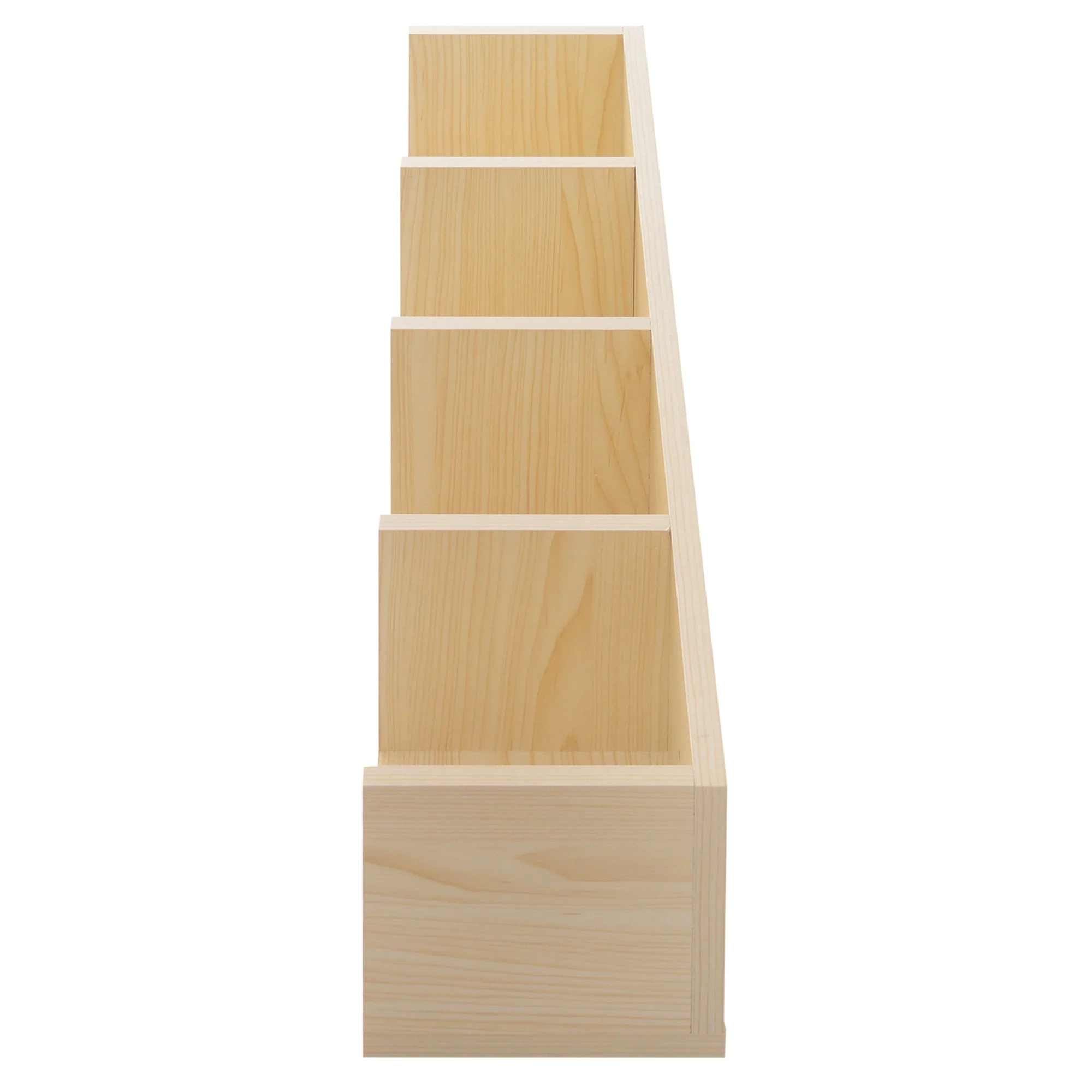 95cm Four-Compartment Wall Shelf - Brown - Image 5