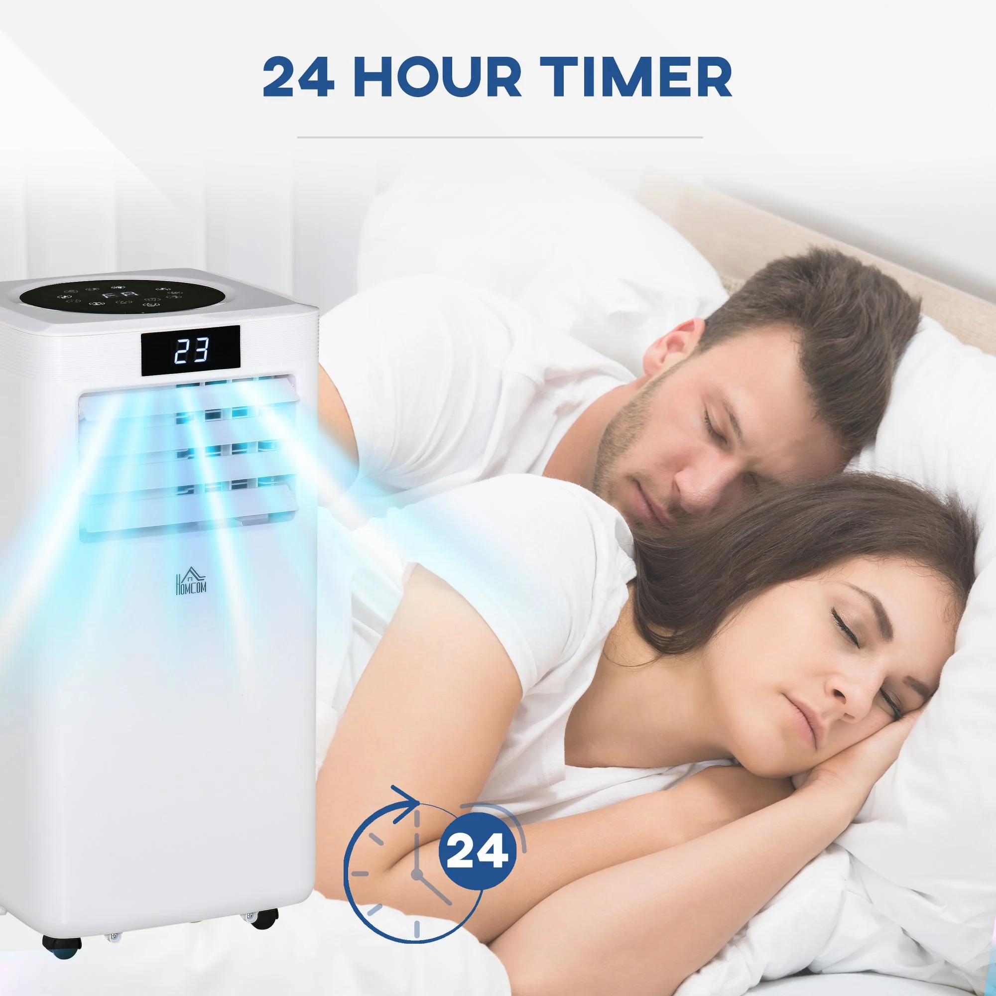 A Rated 10,000 BTU 4-In-1 Portable Dehumindifier With Remote & 24 Hour Timer - Image 6