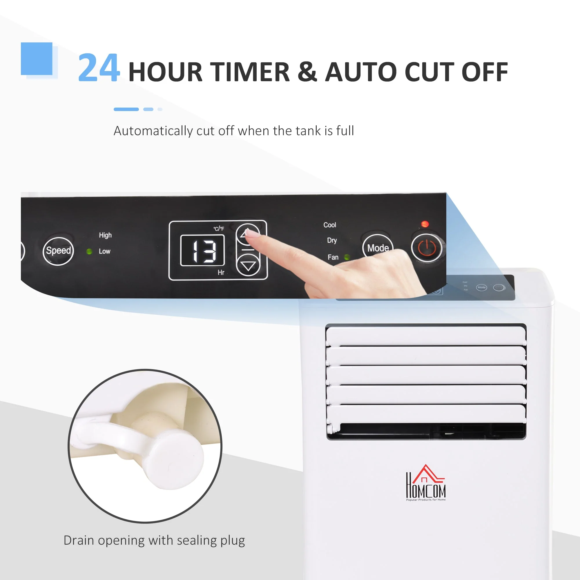 A Rated 10,000 BTU Portable Air Conditioner With 24 Hour Timer - Image 5