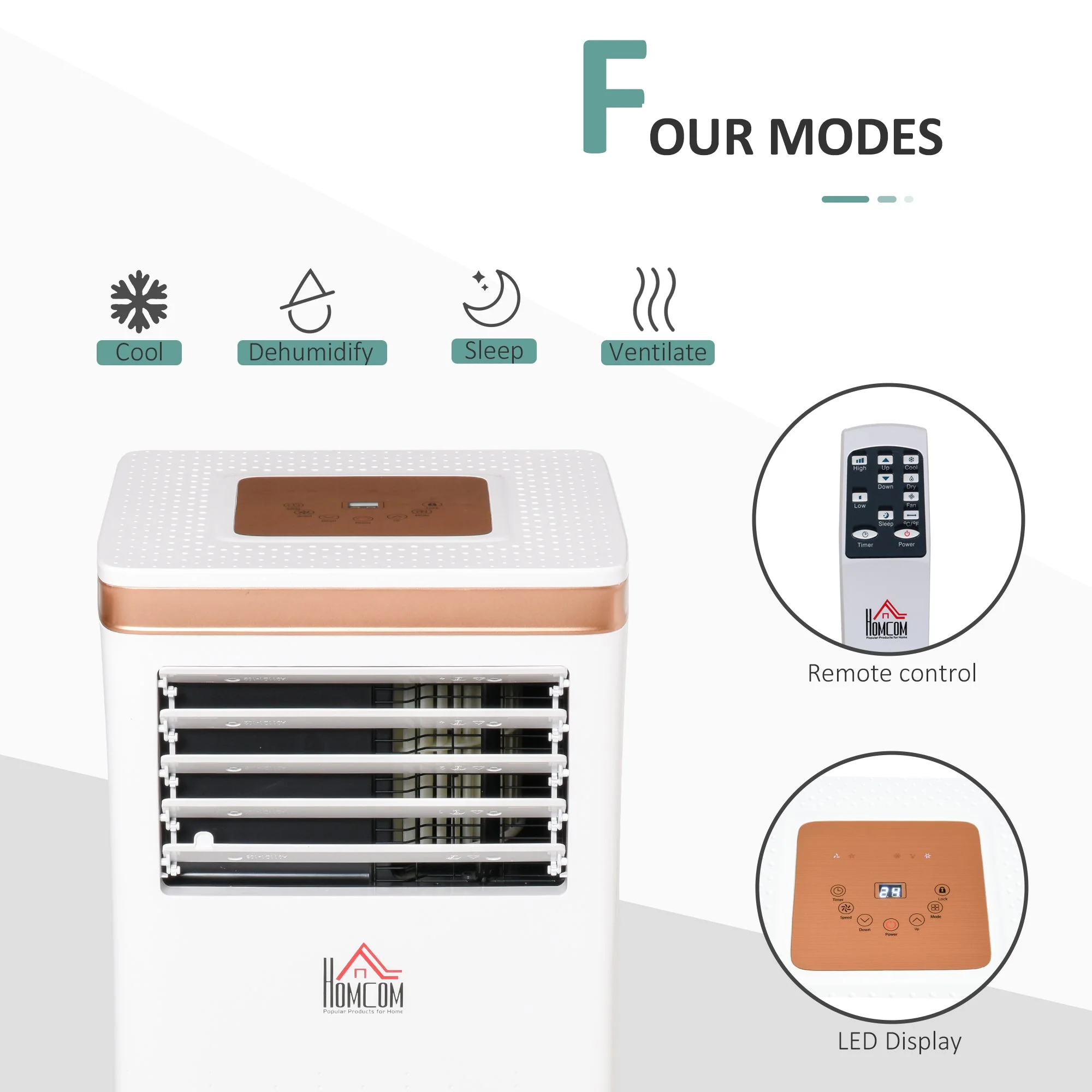 A Rated 10,000 BTU Portable Air Conditioner With Remote & 24 Hour Timer - Image 4
