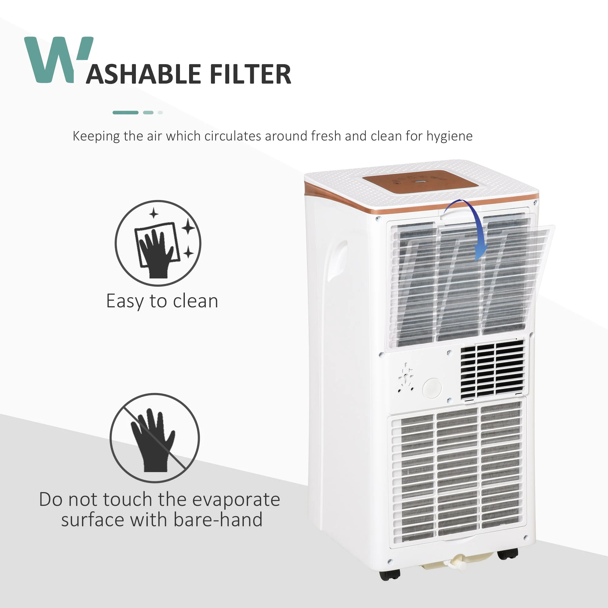 A Rated 10,000 BTU Portable Air Conditioner With Remote & 24 Hour Timer - Image 7