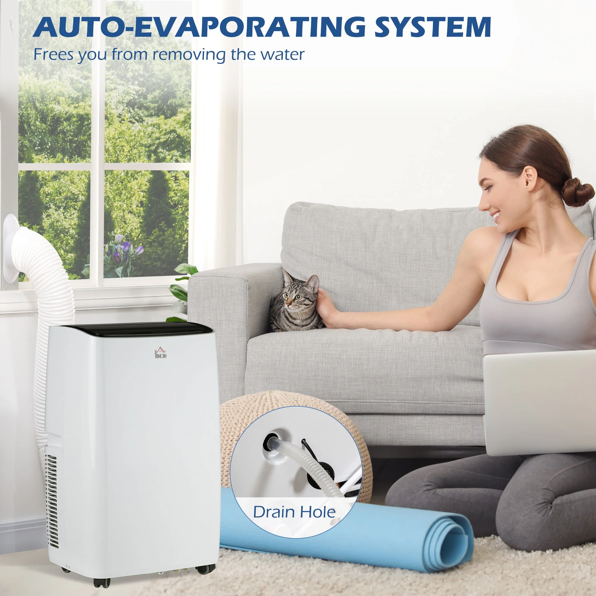 A Rated 14,000 BTU Portable Dehumindifier With Remote & 24 Hour Timer - Image 6