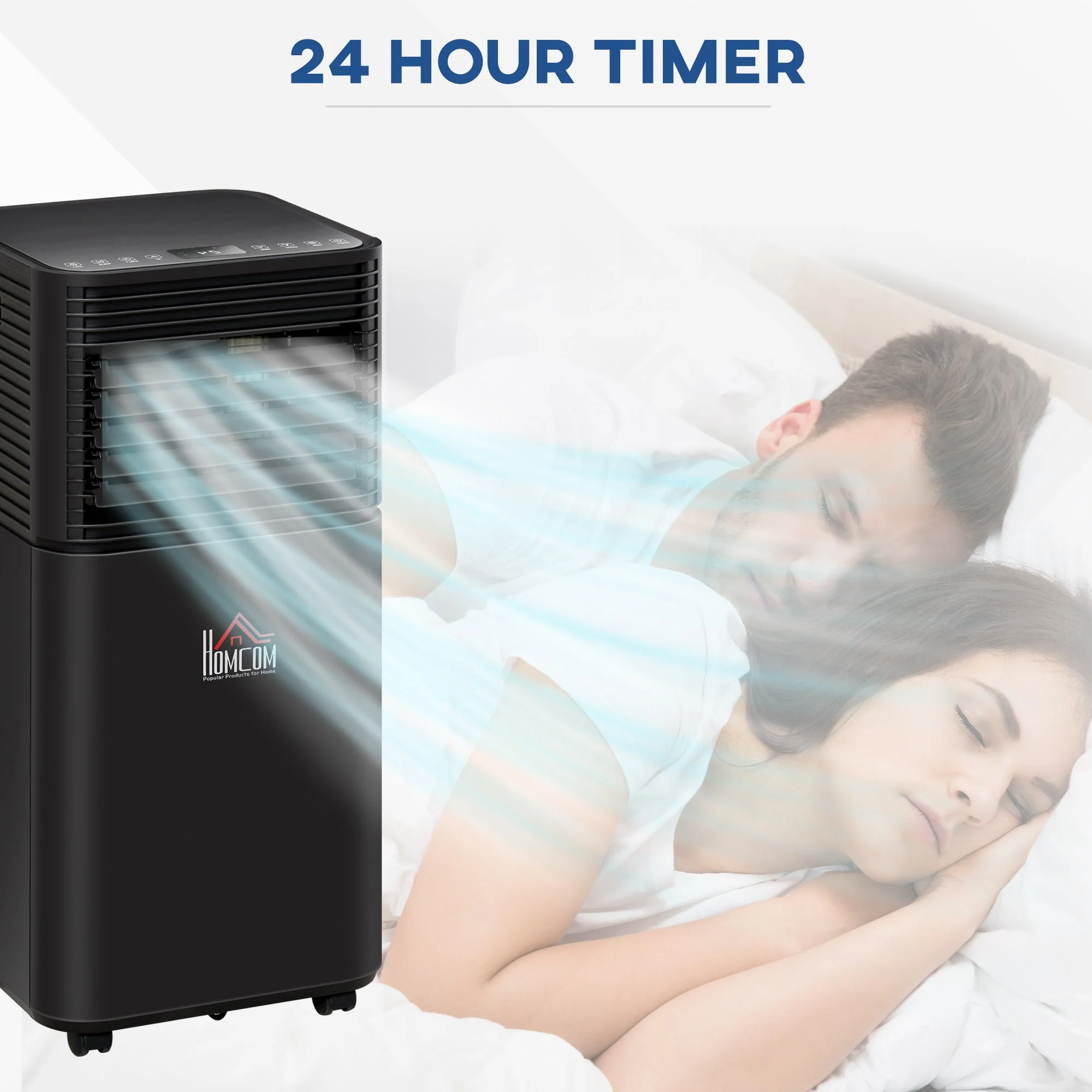 A Rated 7,000 BTU 4-In-1 Portable Dehumindifier With Remote & 24 Hour Timer - Image 9