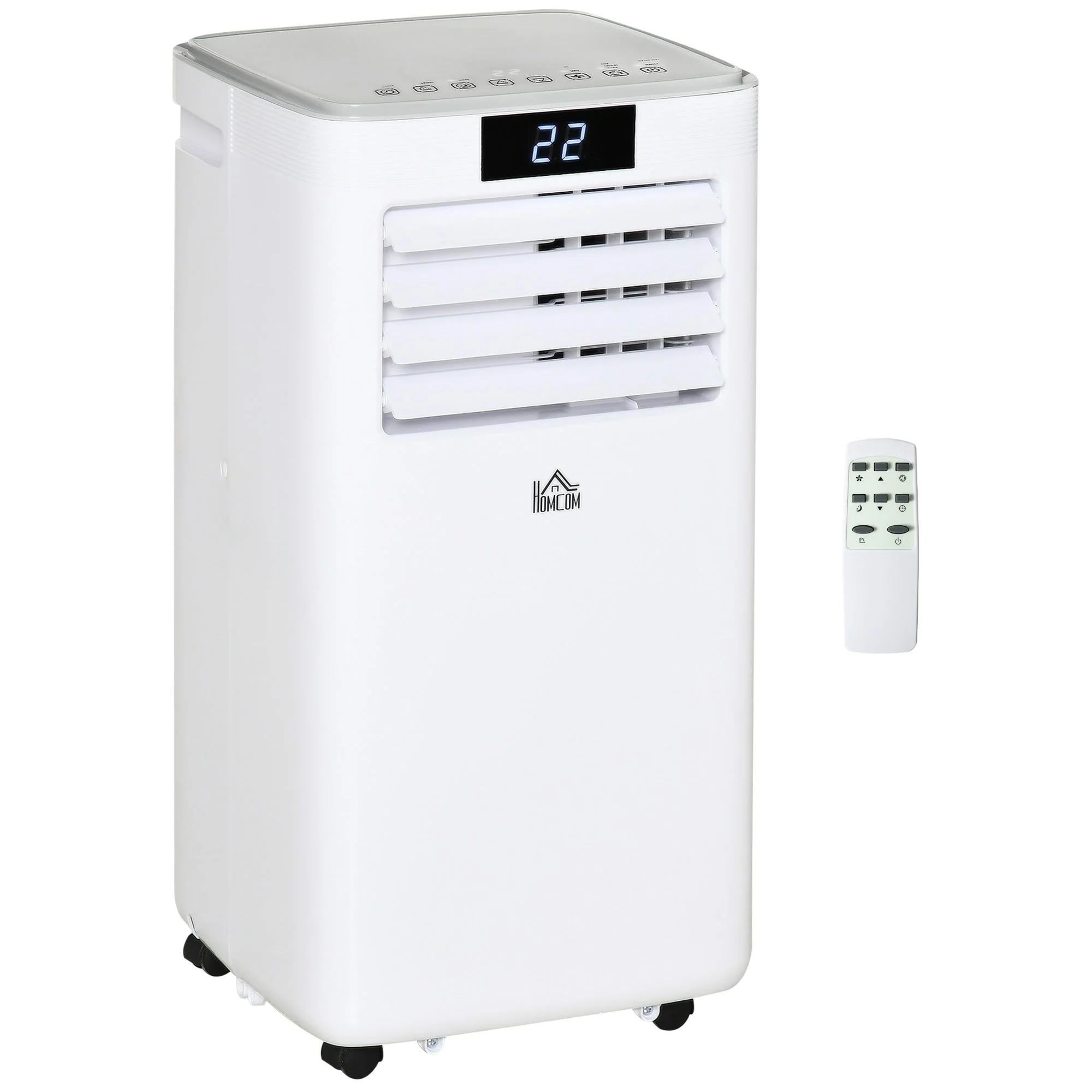 A Rated 7,000 BTU 4-In-1 Portable Dehumindifier With Remote & 24 Hour Timer by Homcom - Image 2