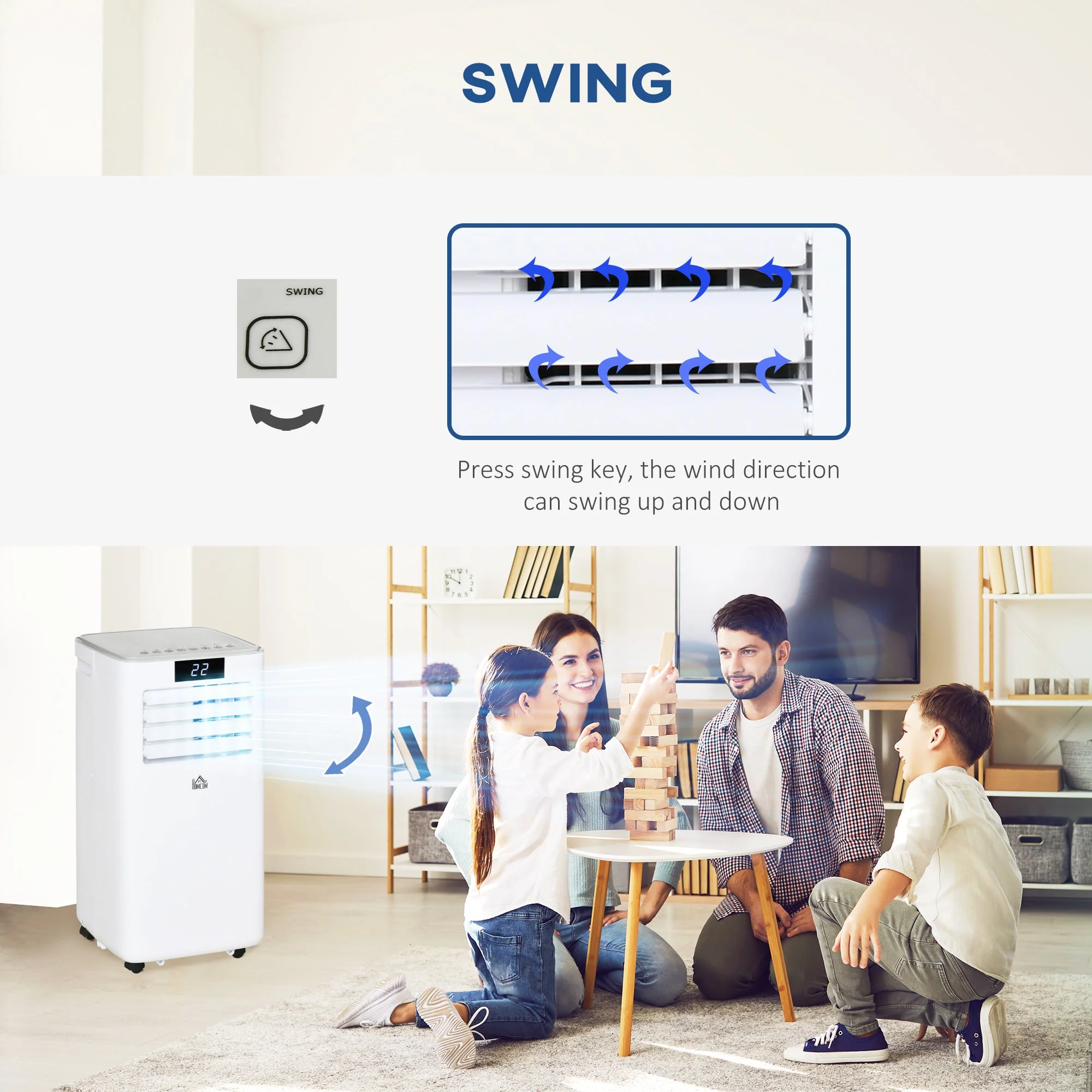 A Rated 7,000 BTU 4-In-1 Portable Dehumindifier With Remote & 24 Hour Timer by Homcom - Image 7