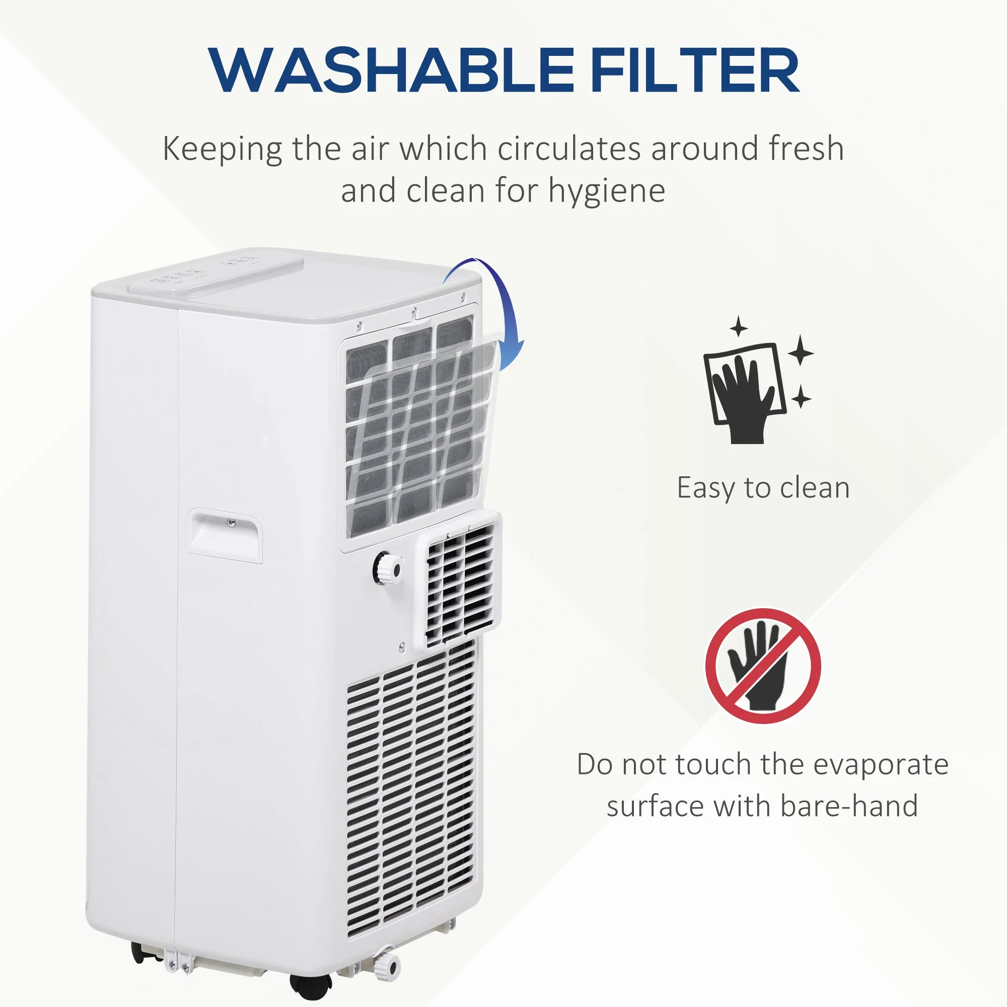 A Rated 7,000 BTU 4-In-1 Portable Dehumindifier With Remote & 24 Hour Timer by Homcom - Image 6