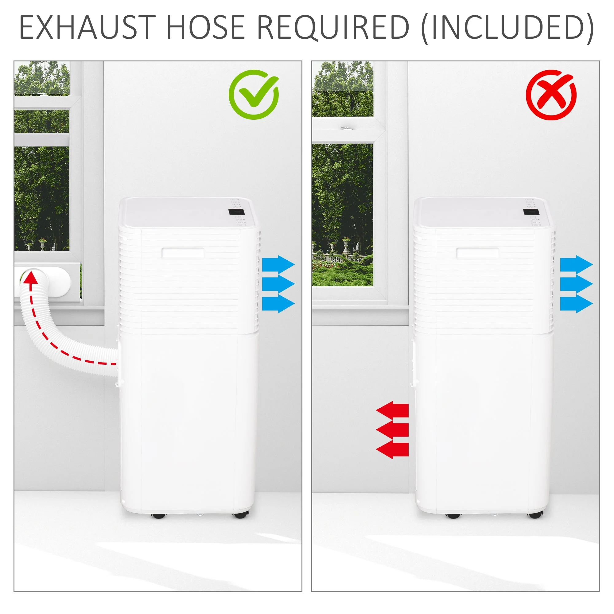 A Rated 7,000 BTU Portable Air Conditioner With Remote & 24 Hour Timer by Homcom - Image 5