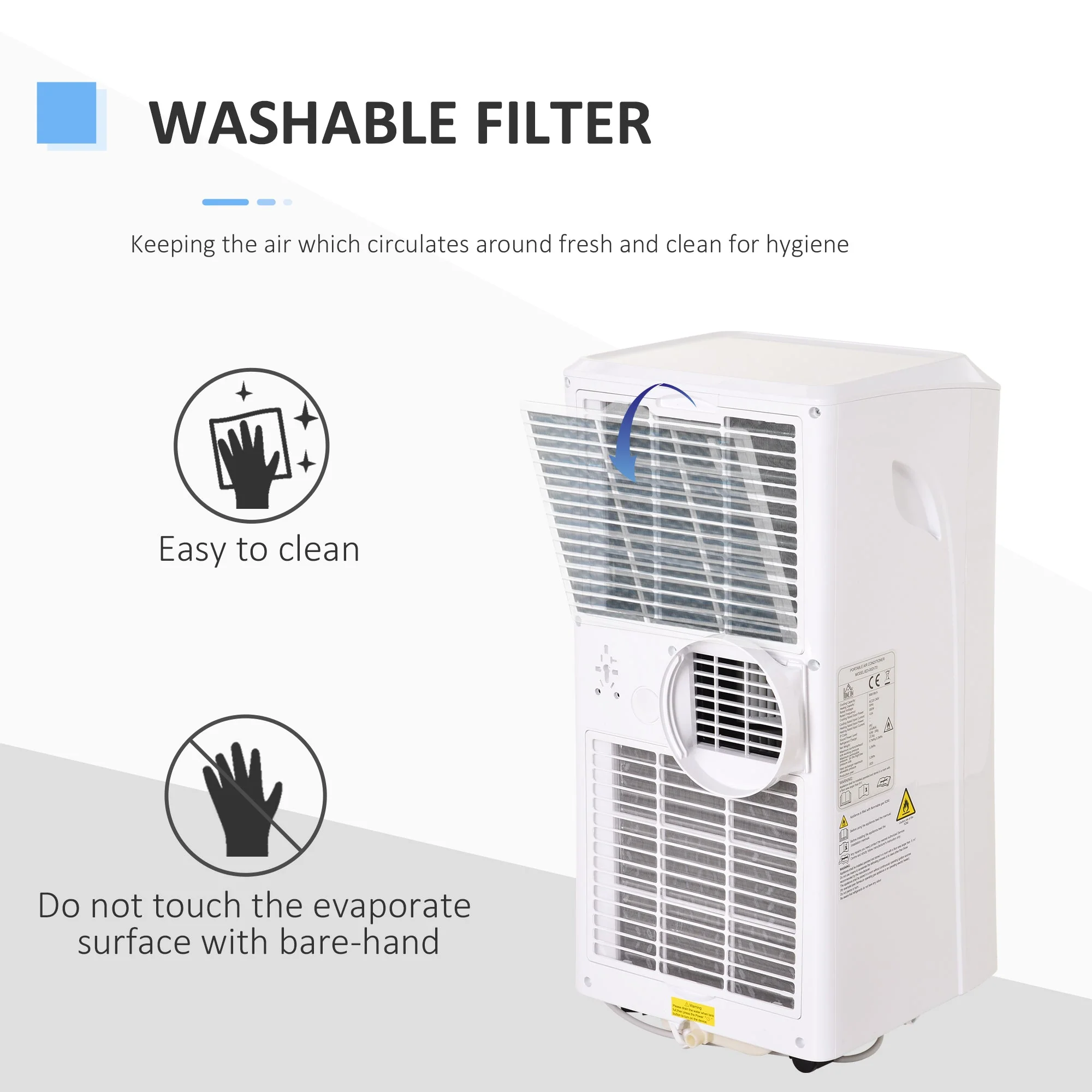 A Rated 9,000 BTU Portable Air Conditioner With 24 Hour Timer - Image 5