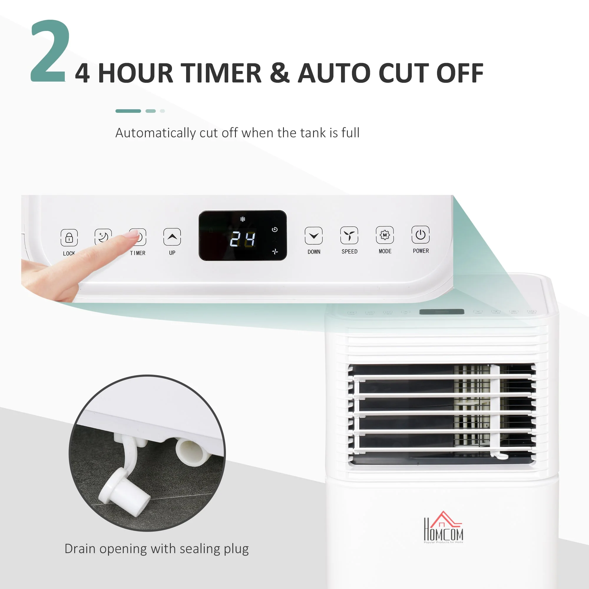 A Rated 9,000 BTU Portable Air Conditioner With Remote & 24 Hour Timer - Image 5