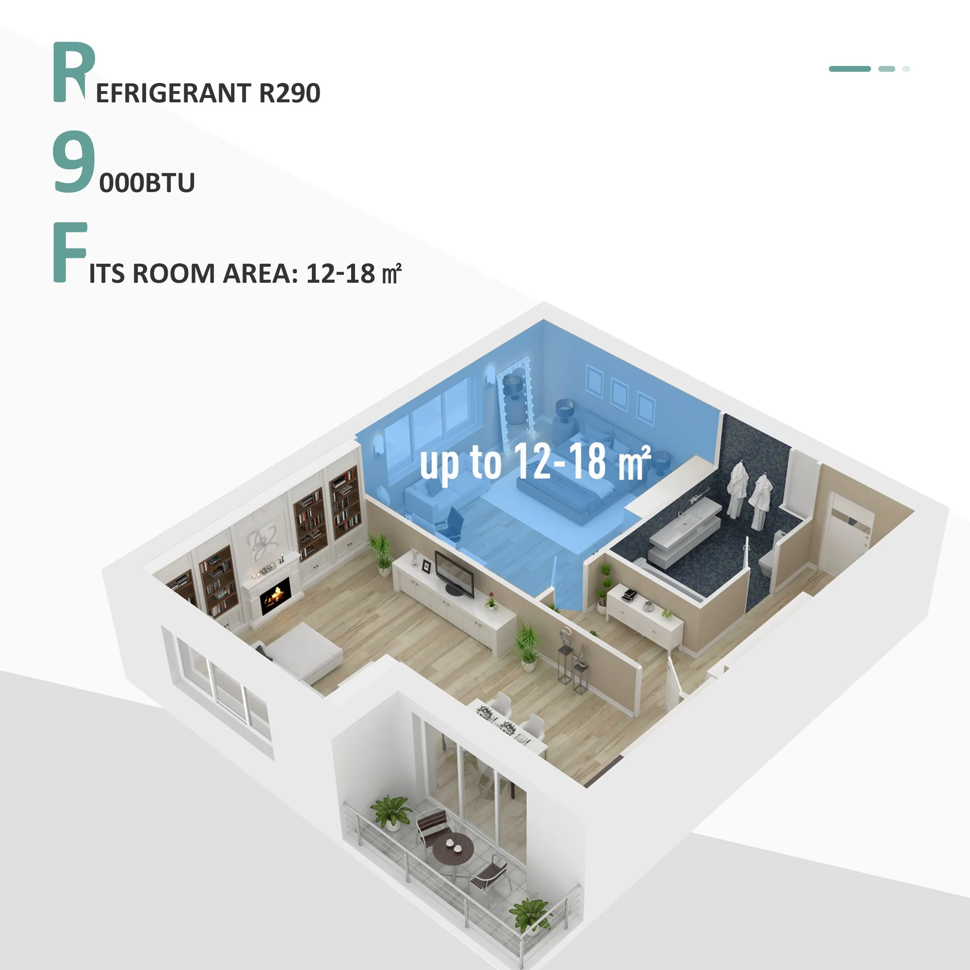 A Rated 9,000 BTU Portable Air Conditioner With Remote & 24 Hour Timer - Image 9