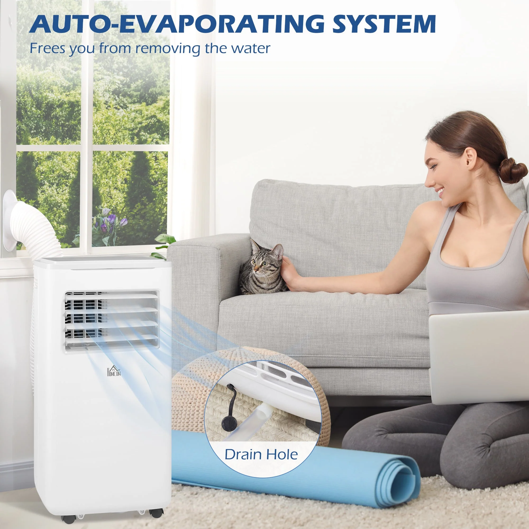 A Rated WiFi 9,000 BTU Portable Dehumindifier With Remote & 24 Hour Timer - Image 7