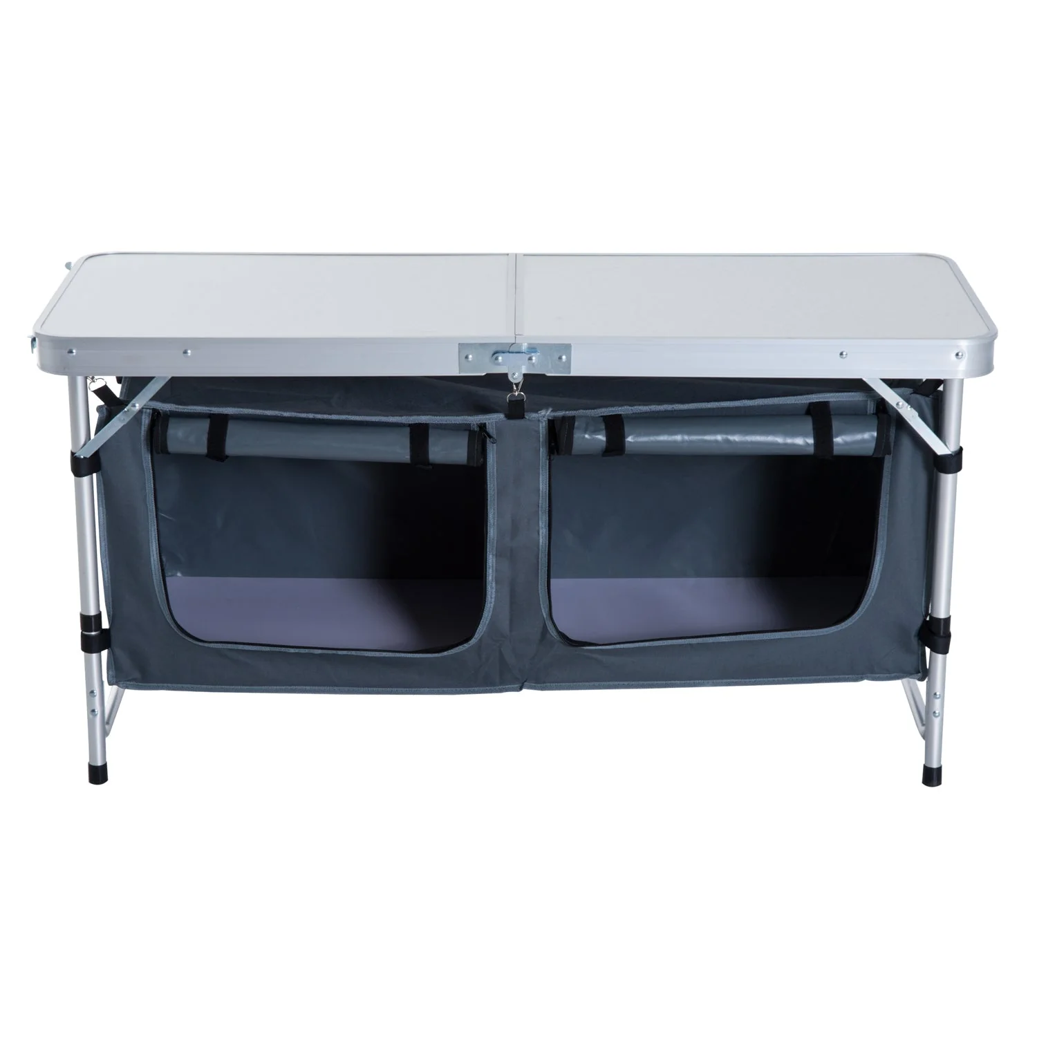 Adjustable Aluminum Picnic Table-Pebbles White - Image 8