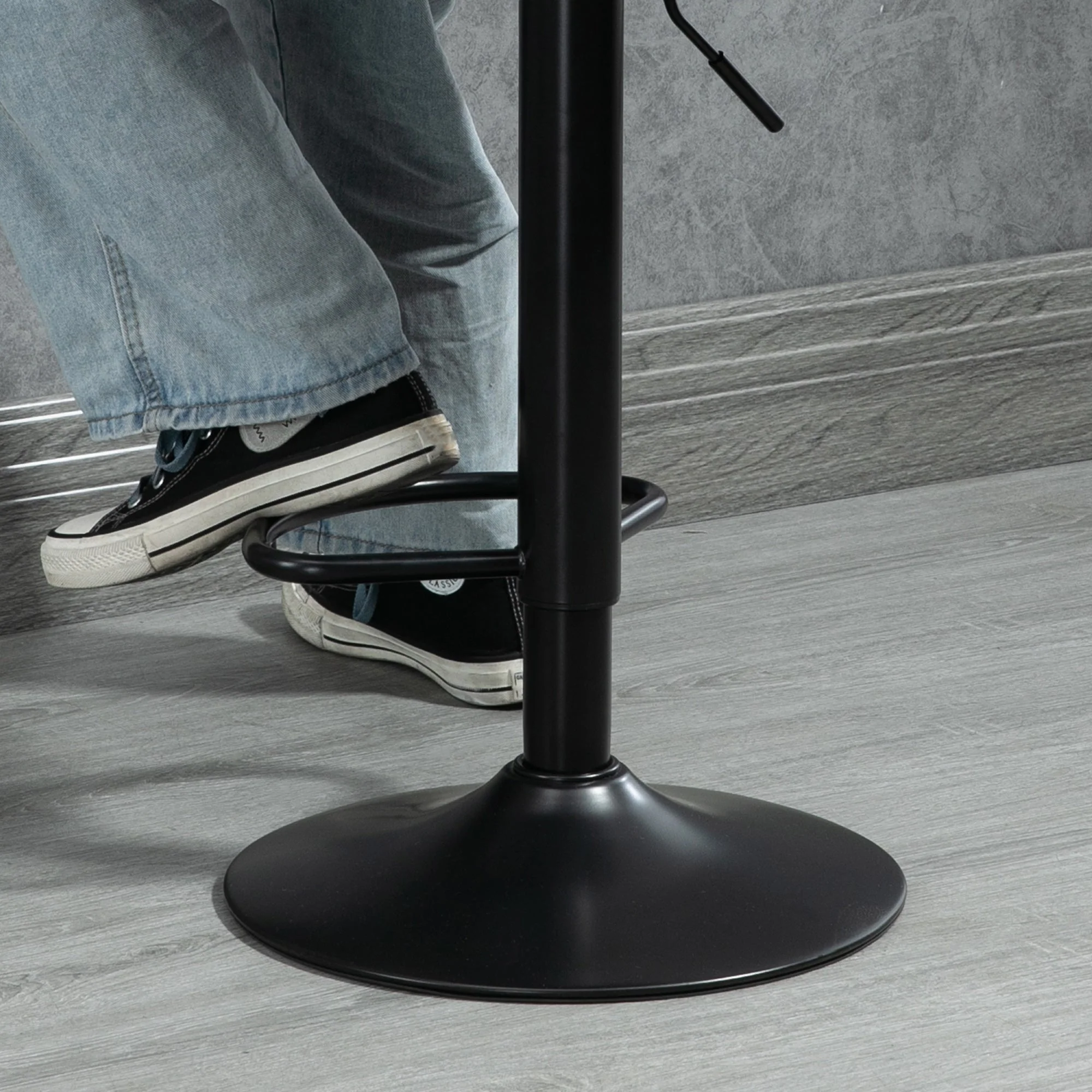 Adjustable Bar Stools Set of 2 Counter Height Barstools Dining Chairs 360° Swivel with Footrest for Home Pub - Image 9