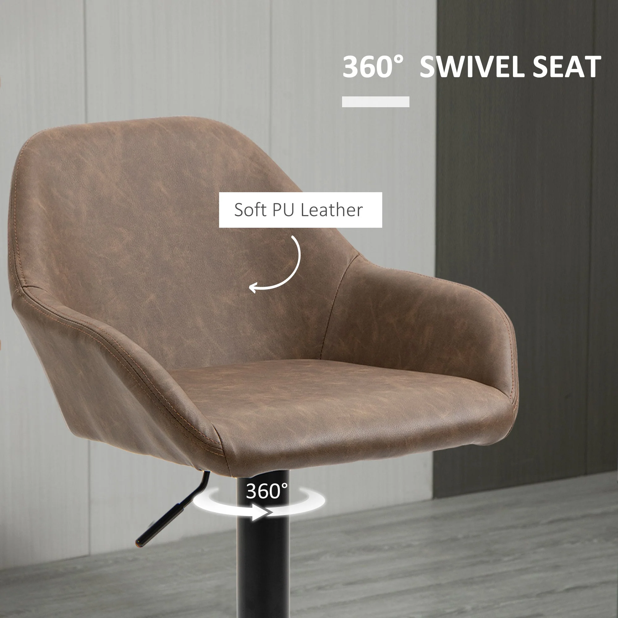 Adjustable Bar Stools Set of 2 - Image 6