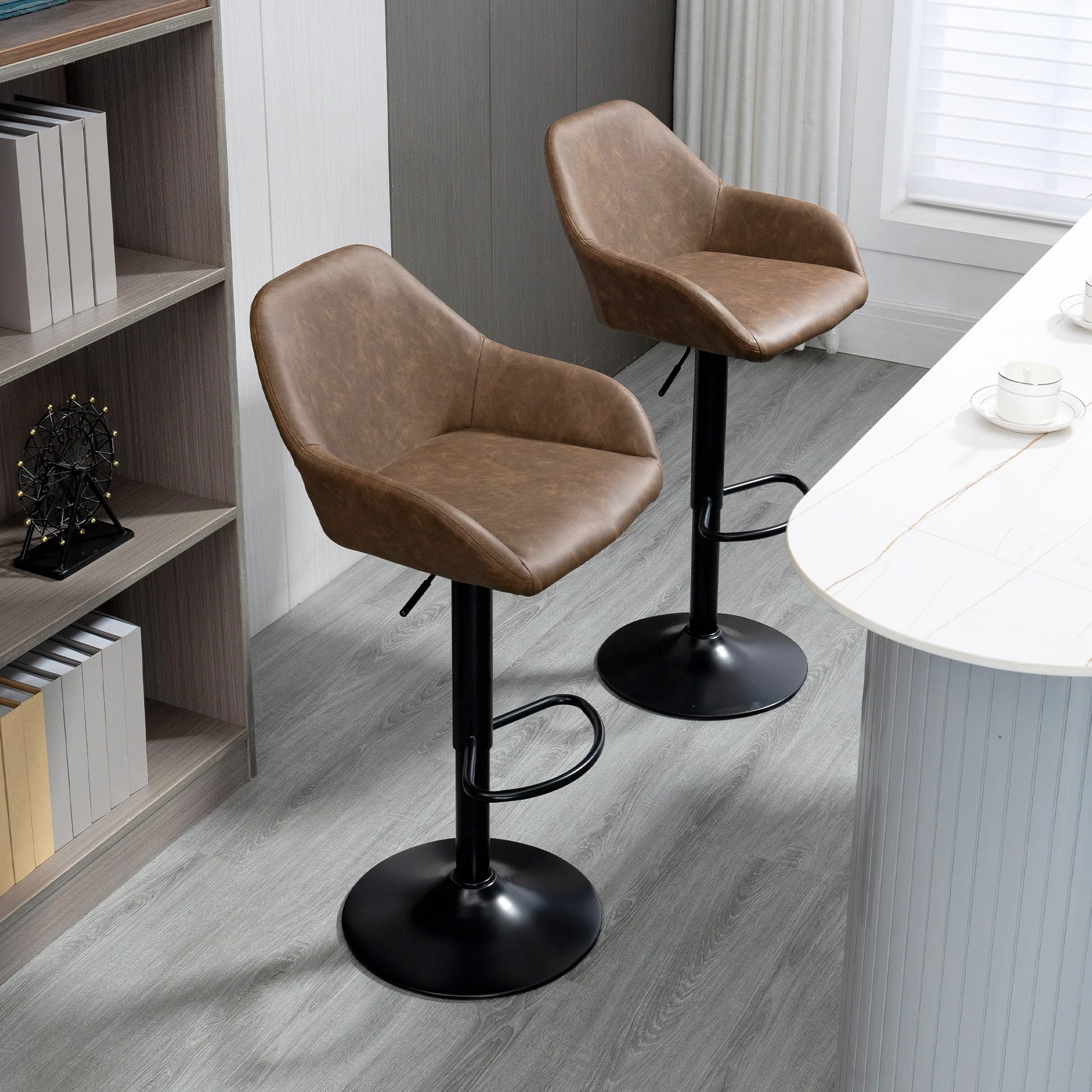 Adjustable Bar Stools Set of 2 - Image 8