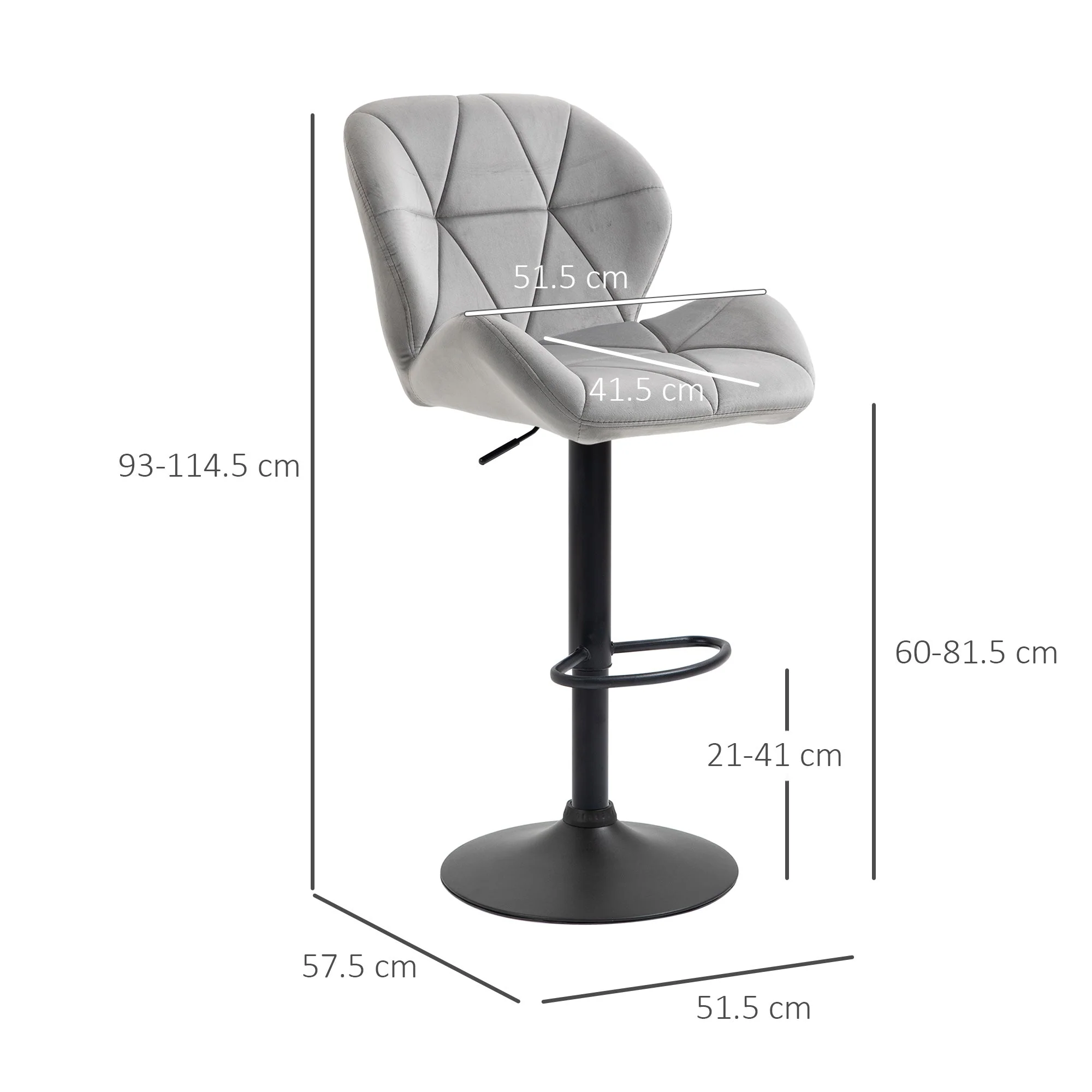 Adjustable Bar Stools Set of 2 - Image 3