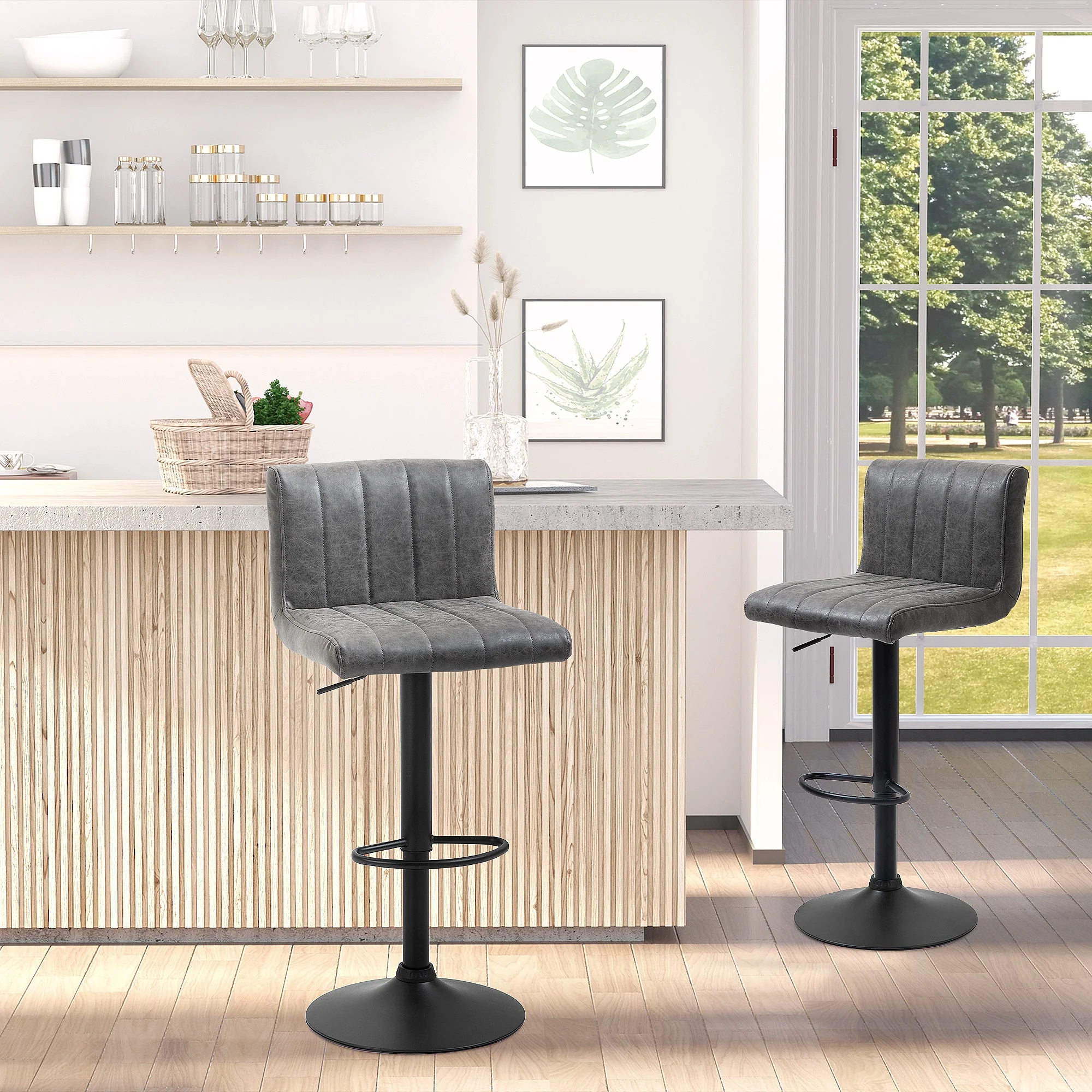 Adjustable Barstools Set of 2 - Image 4